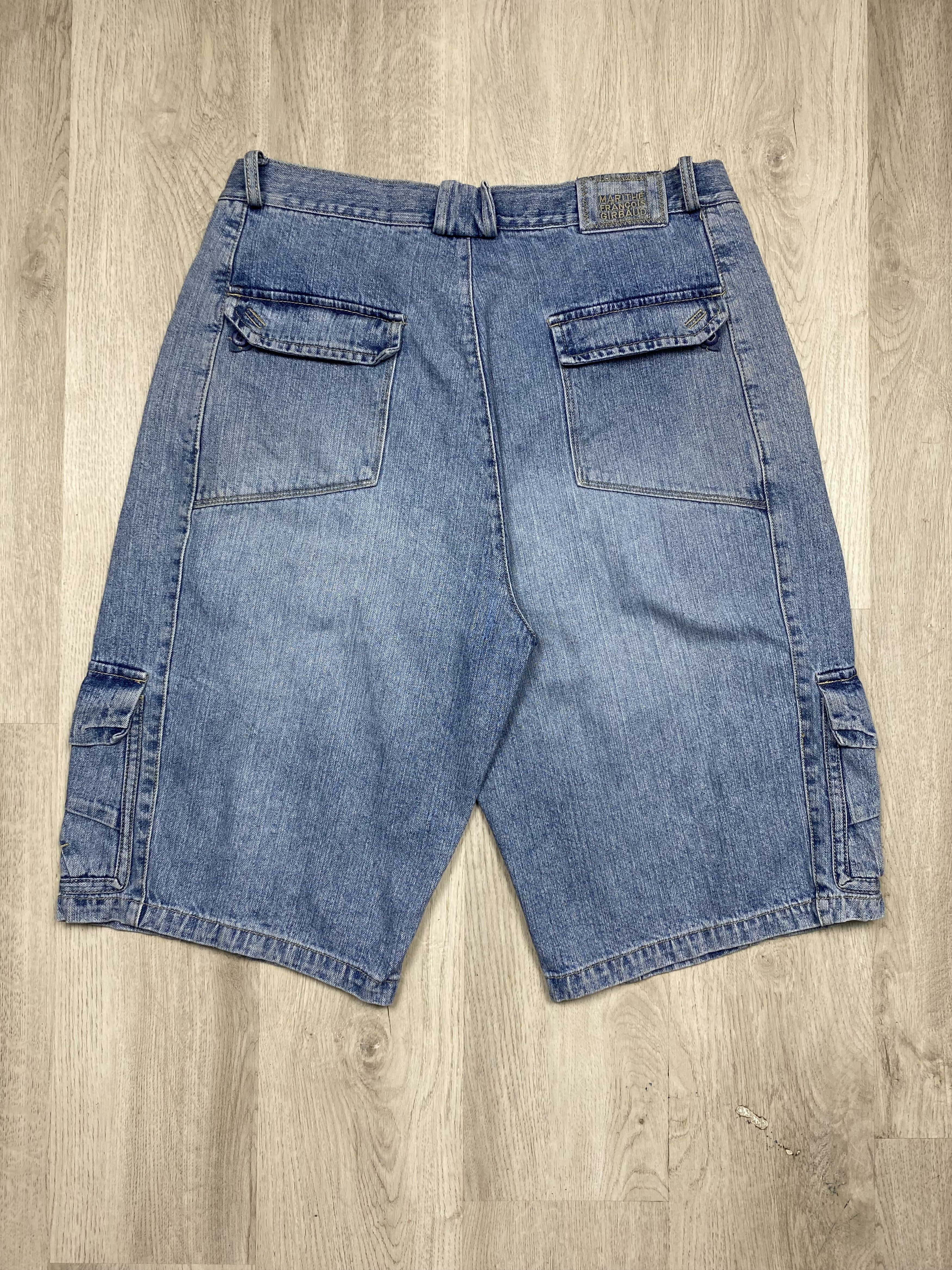 Marithe + Francois Girbaud Marithe Francois Girbaud 90s Vintage Denim Shorts Size US 38 / EU 54 - 8 Thumbnail