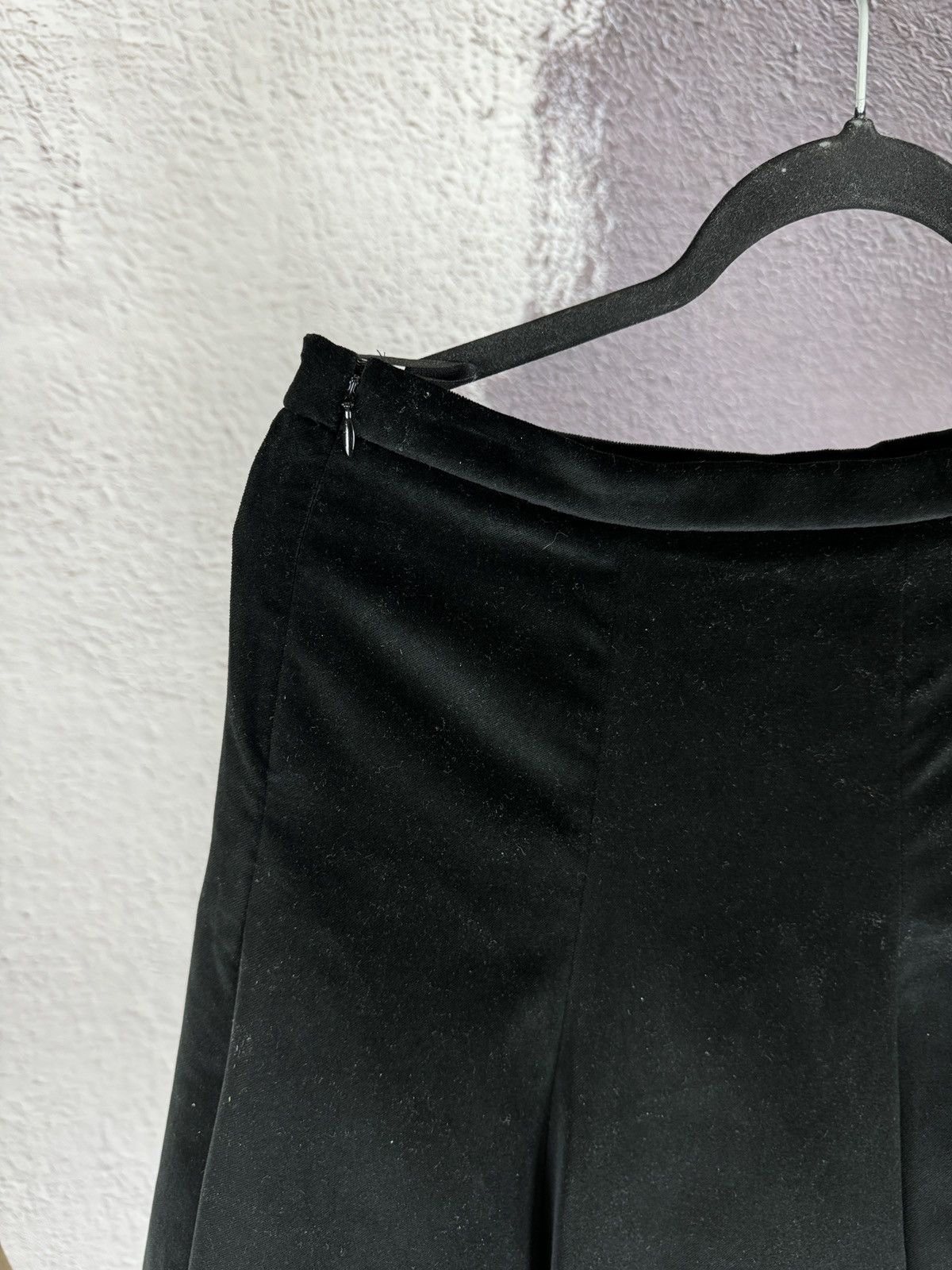 Moschino NEW Moschino Cheap and Chic black velour style midi skirt Size 32" / US 10 / IT 46 - 10 Thumbnail