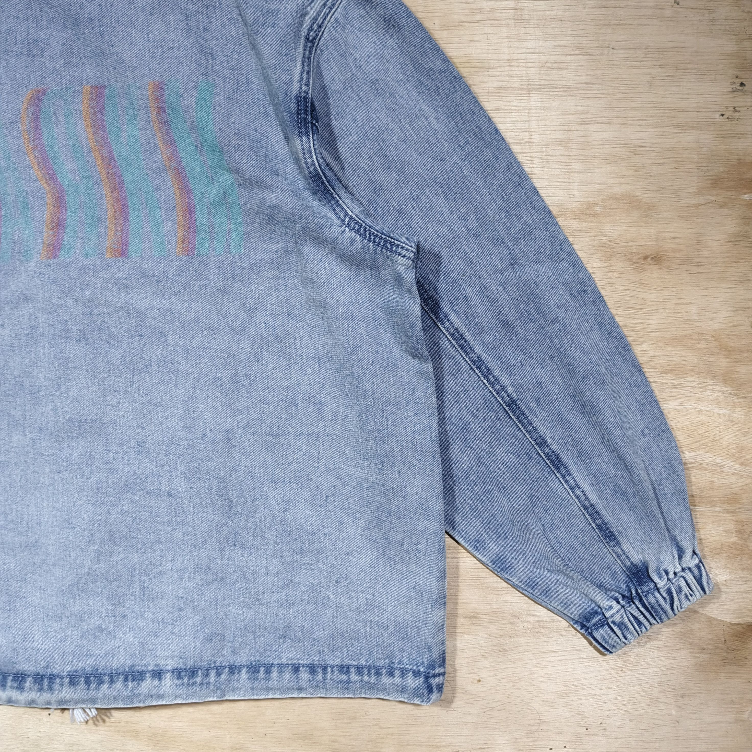 Other MARK-M Wave Logo Denim Zipper Hoodie Size US L / EU 52-54 / 3 - 8 Thumbnail