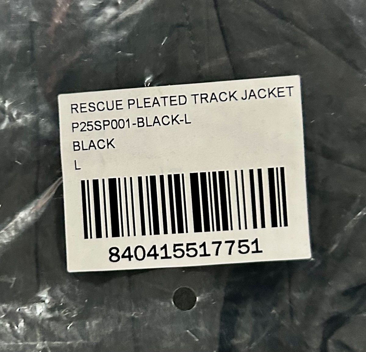 Pleasures PLEASURES Rescue Pleated Track Jacket – Black size large Size US L / EU 52-54 / 3 - 19 Thumbnail