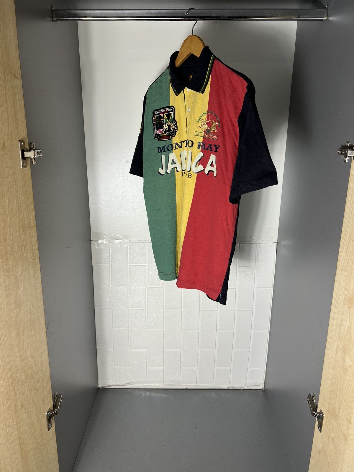 La Martina VINTAGE LA MARTINA JAMAICA POLO CLUB DESIGNER CASUAL Y2K 90s Size US L / EU 52-54 / 3 - 3 Thumbnail