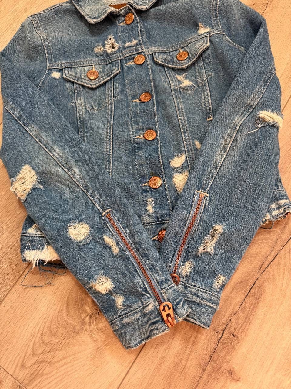 True Religion Y2K Distressed True Religion Denim Jacket Size XS Size XS / US 0-2 / IT 36-38 - 4 Thumbnail