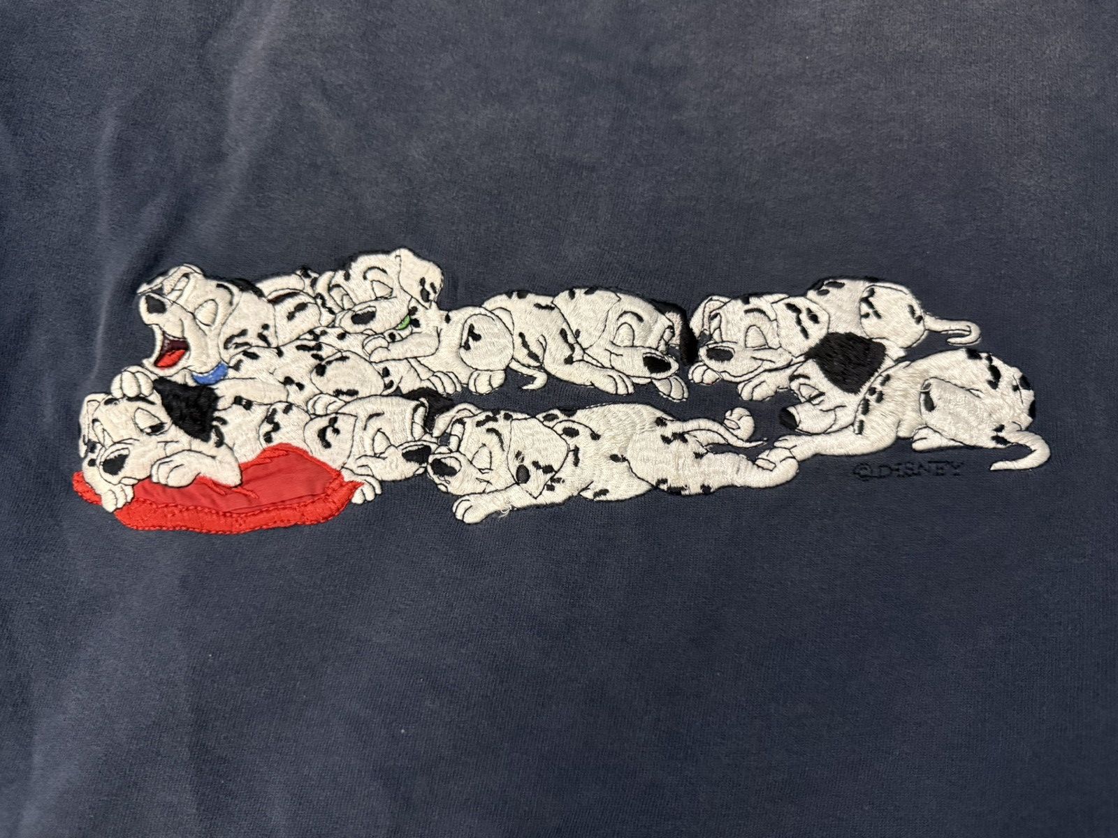 Vintage Vintage 90s 101 Dalmations Disney Mock Neck Size US M / EU 48-50 / 2 - 3 Thumbnail