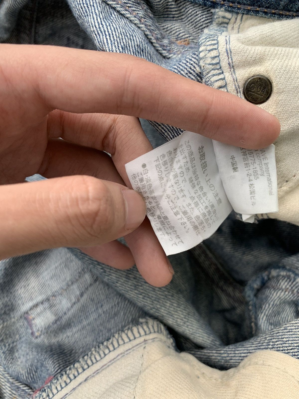 GOA GENUINE VINTAGE GOA JAPANESE SELVEDGE PUNK DISTRESSED DENIM☠️ Size US 30 / EU 46 - 21 Thumbnail