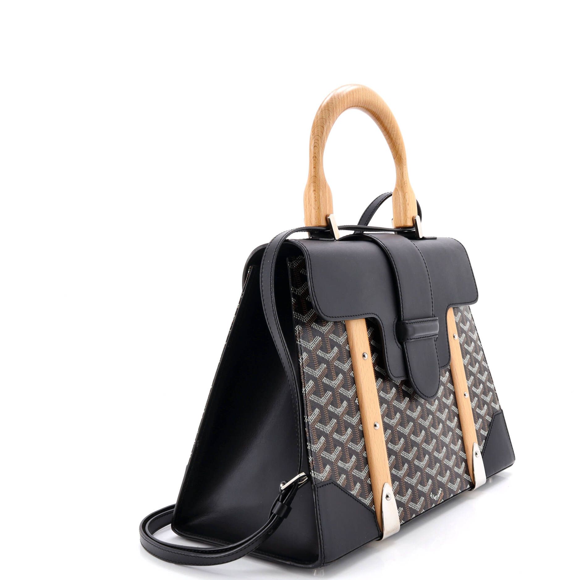 Goyard Saigon Top Handle Bag Coated Canvas with Leather MM Size ONE SIZE - 1 Thumbnail