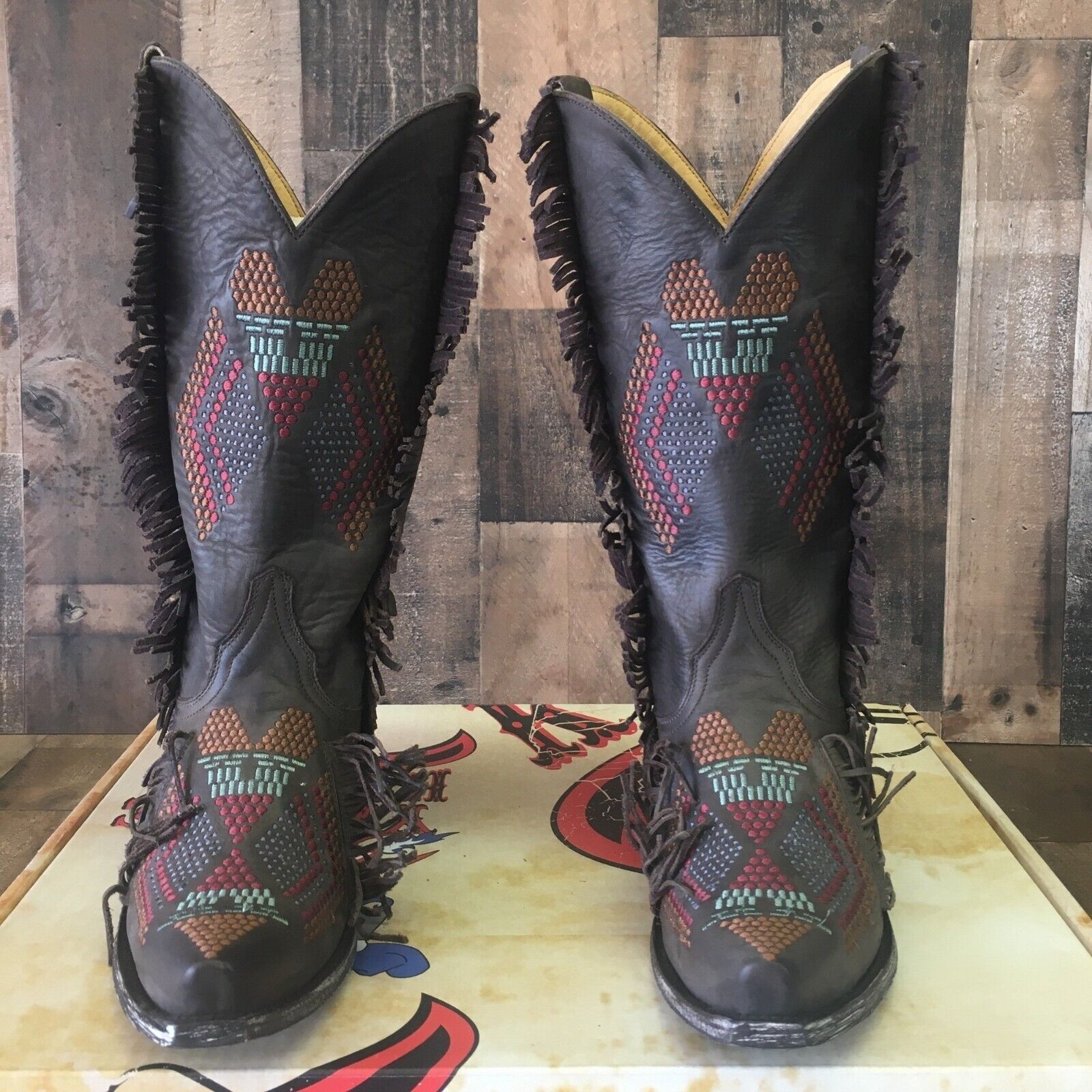 Old Gringo Old Gringo Tribu YL265-3 Cowboy Boots Womens 7 B Size US 7 / IT 37 - 8 Thumbnail