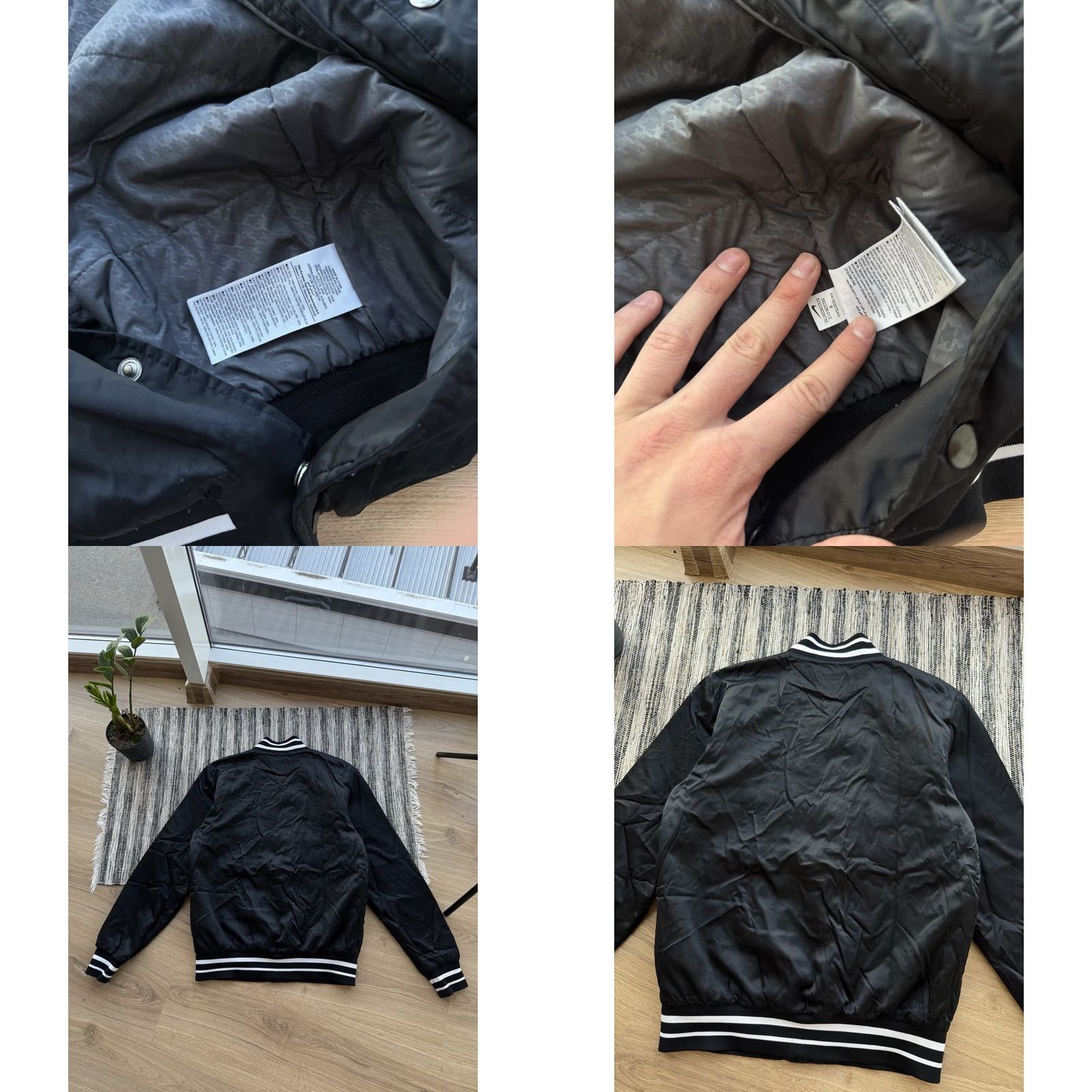 Nike VINTAGE Nike Sportswear Bomber Jacket Satin Black Men’s S Jacket Size US S / EU 44-46 / 1 - 8 Thumbnail