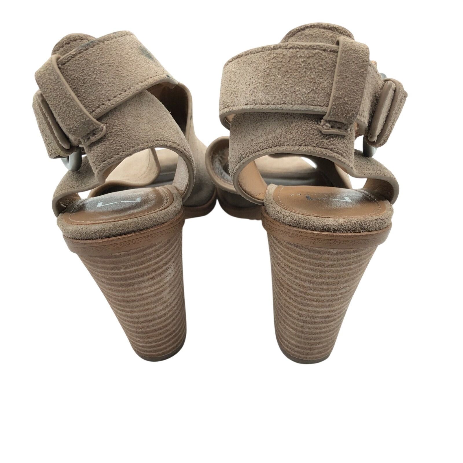 Marc Fisher Marc Fisher Womens Sandals Block Heel Buckle Suede Open Toe Size US 8 / IT 38 - 4 Thumbnail