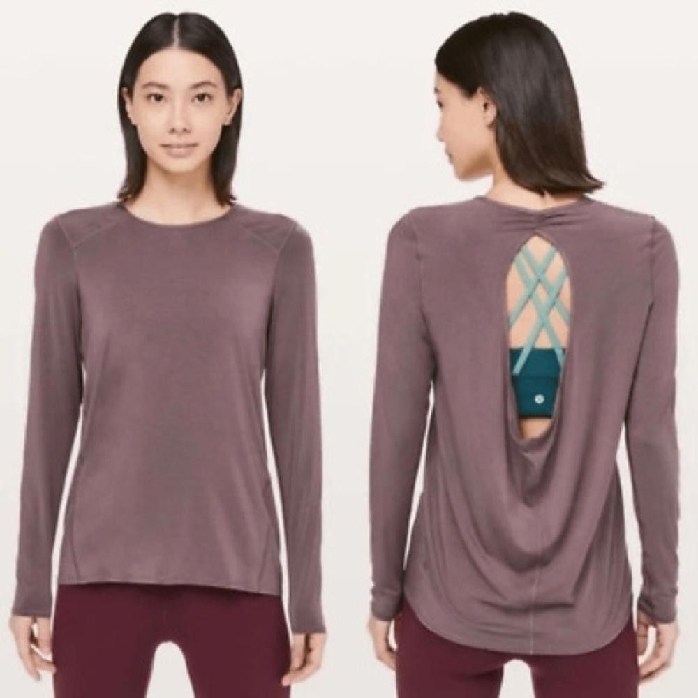 Lululemon lululemon athletica l Timeless Twist Mauve Long Sleeve Top 4 Size S / US 4 / IT 40 - 8 Thumbnail