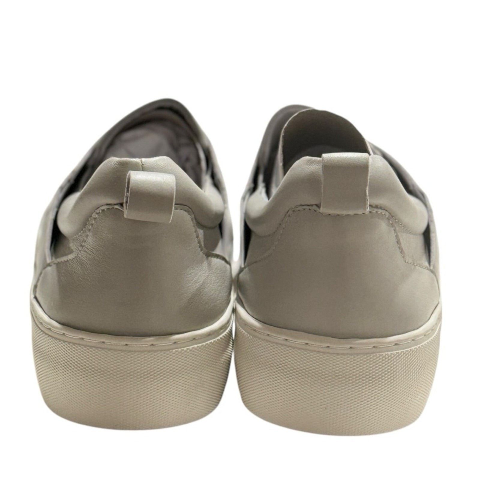 J/Slides J Slides Women's Grey Alec Leather Slip On Platform Size 7.5 Size US 7.5 / IT 37.5 - 6 Thumbnail