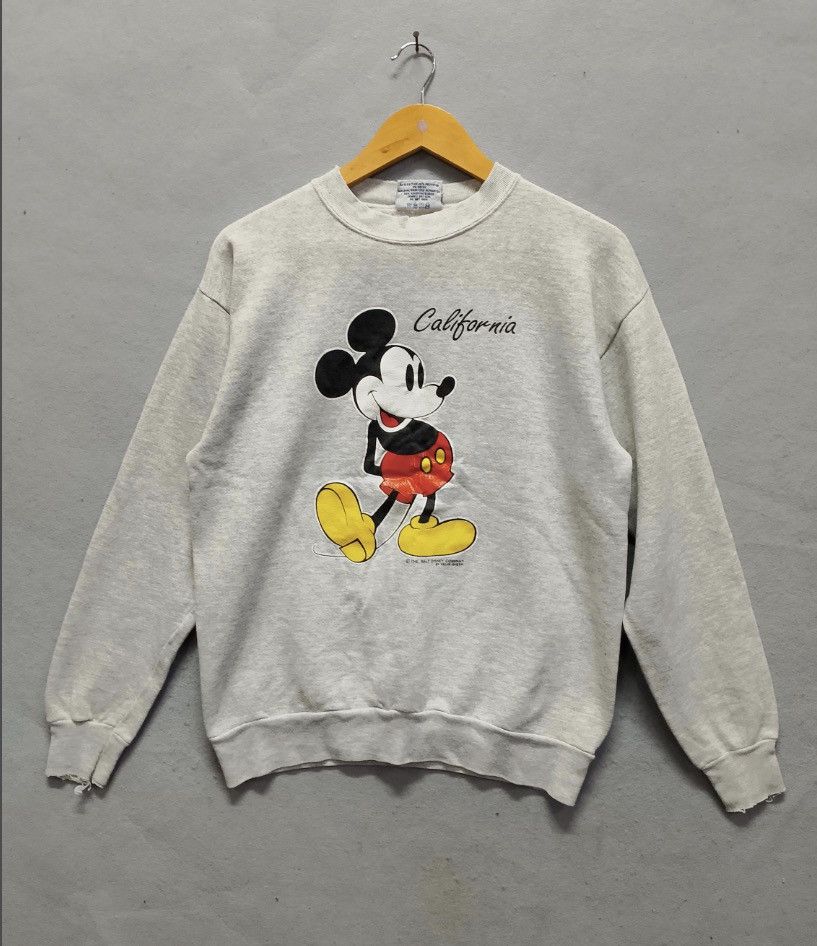 Disney Vintage 90s Velva Sheen Mickey Mouse Sweatshirt Size US M / EU 48-50 / 2 - 1 Thumbnail