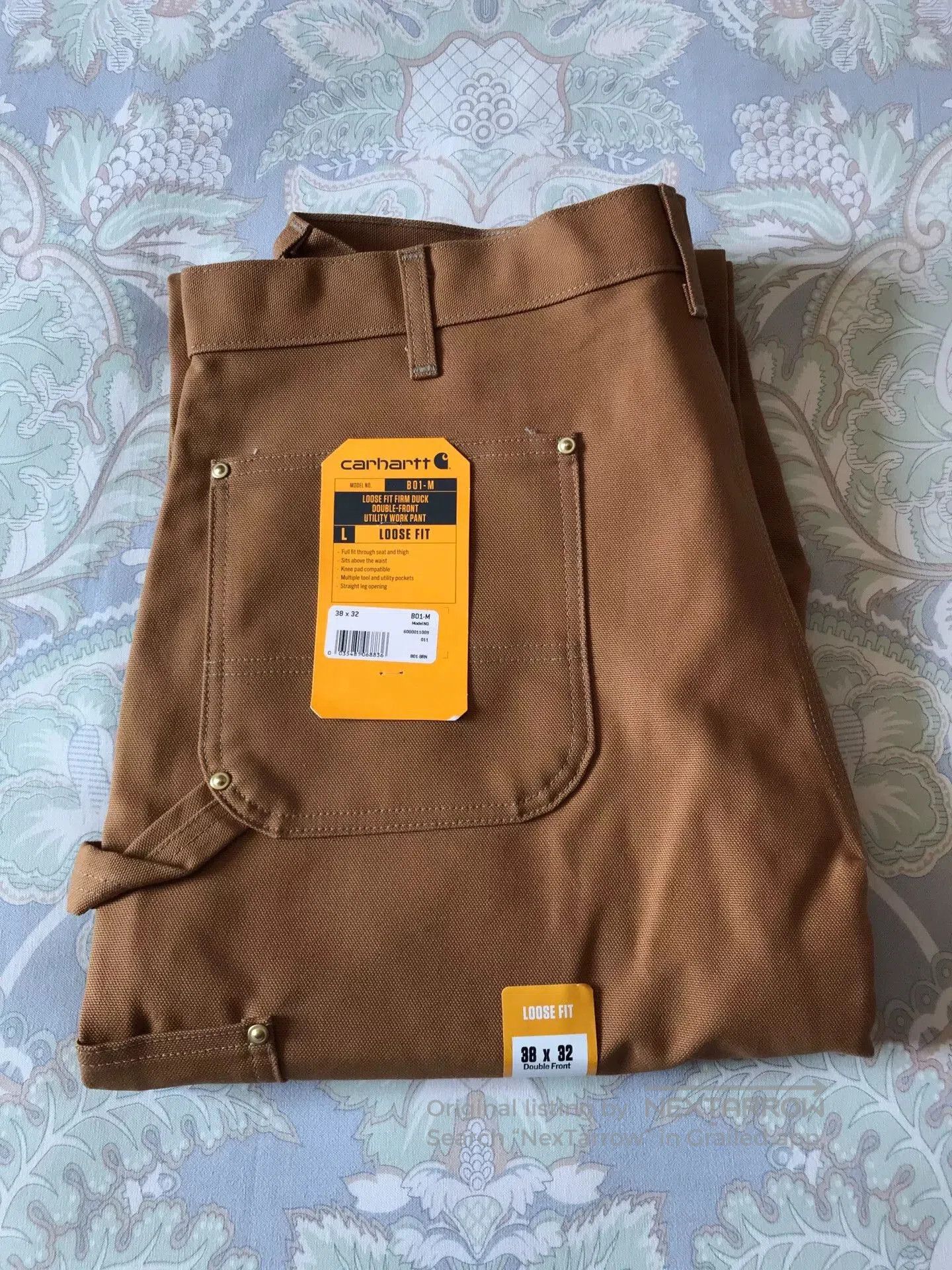 Carhartt Carhartt B01 Brown Canvas Double Knee Pants. Size US 38 / EU 54 - 1 Thumbnail