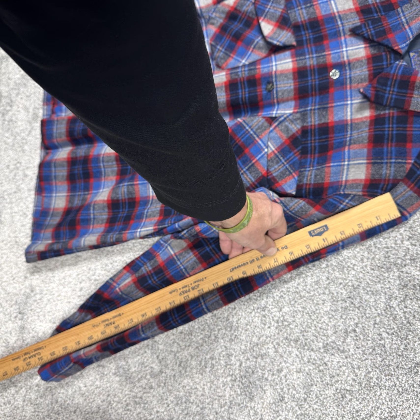Pendleton VINTAGE Pendleton Shirt Plaid Wool Flannel Button-Up M Mens Blue 70s 80s Lumberjack Pockets Size US M / EU 48-50 / 2 - 4 Thumbnail