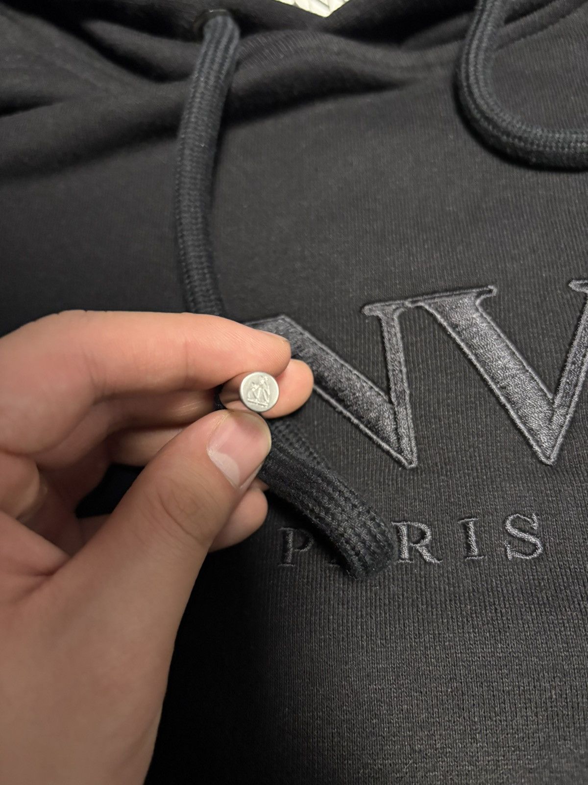 Lanvin Lanvin Embroidered Logo Hoodie Size US L / EU 52-54 / 3 - 3 Thumbnail
