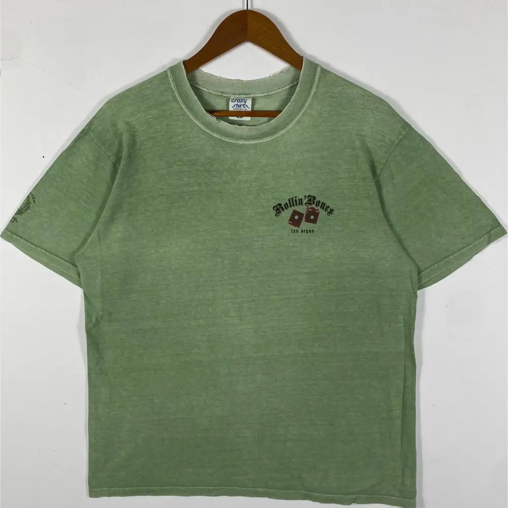 Vintage Vintage ROLLIN' BONES Las Vegas Money Dyed Distressed Tee Size US M / EU 48-50 / 2 - 4 Thumbnail