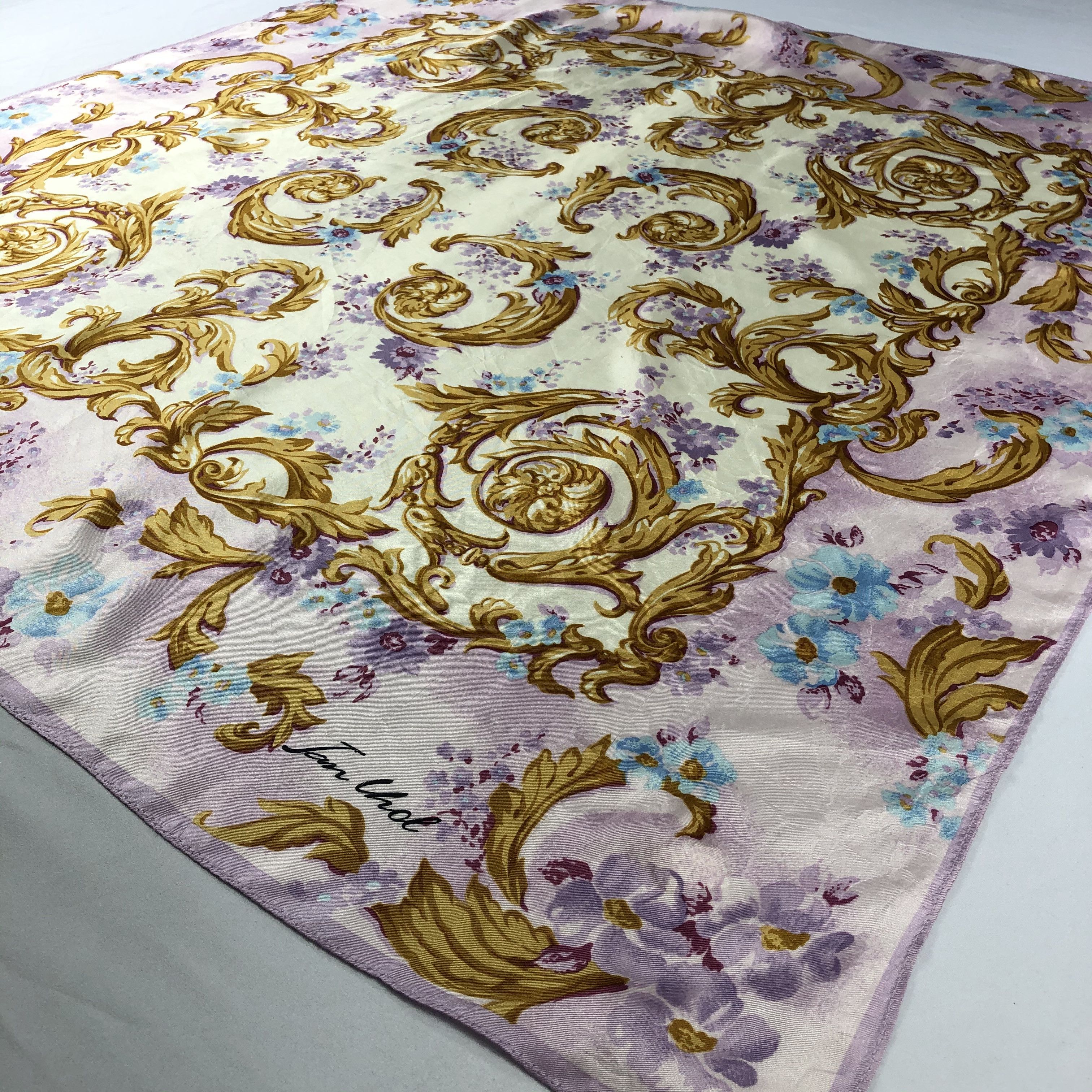 Vintage Vintage Silk Scarf Size ONE SIZE - 3 Thumbnail