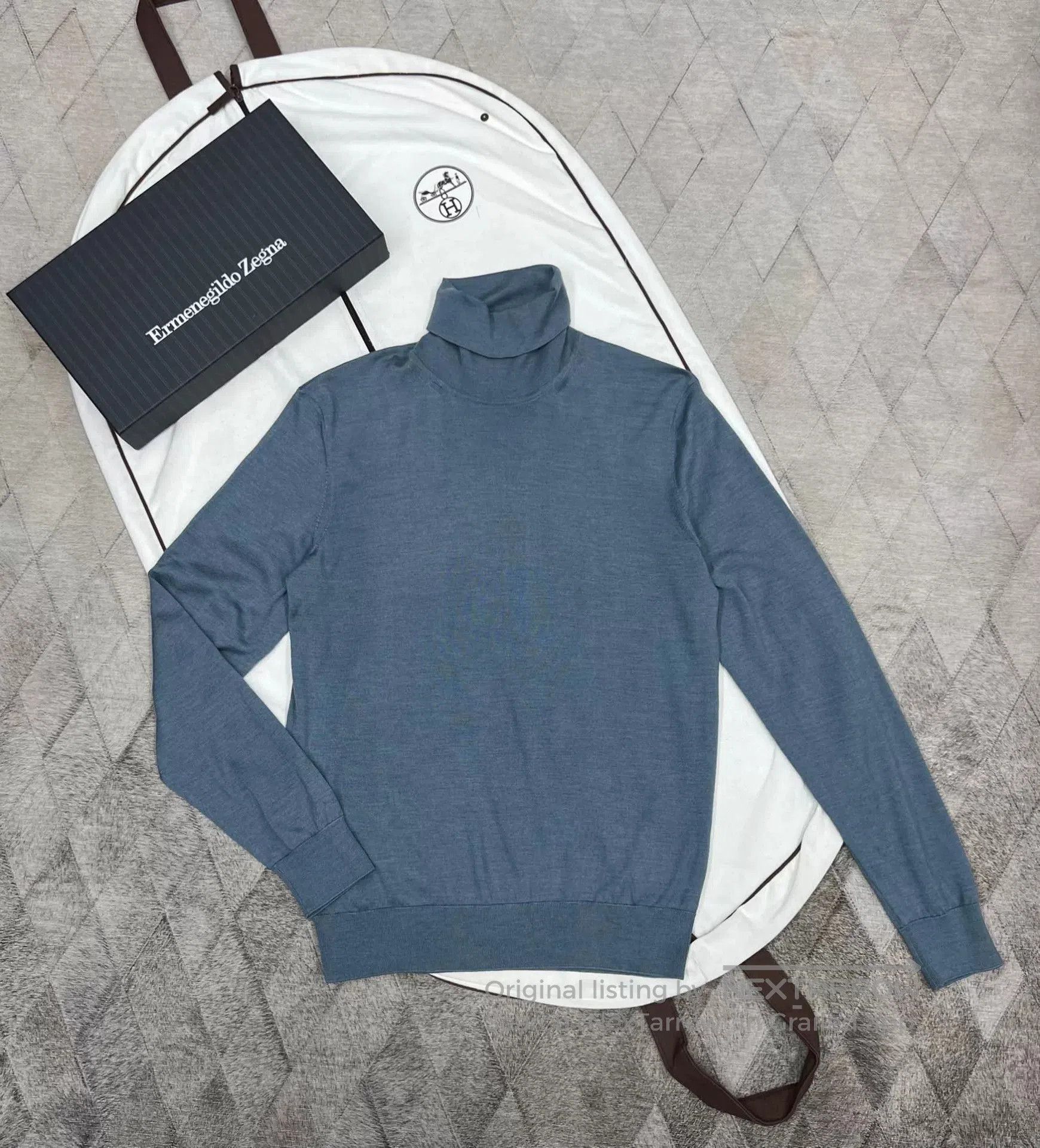 Ermenegildo Zegna Ermenegildo Zegna Cashmere Turtleneck Sweater. Size US XXL / EU 58 / 5 - 1 Thumbnail