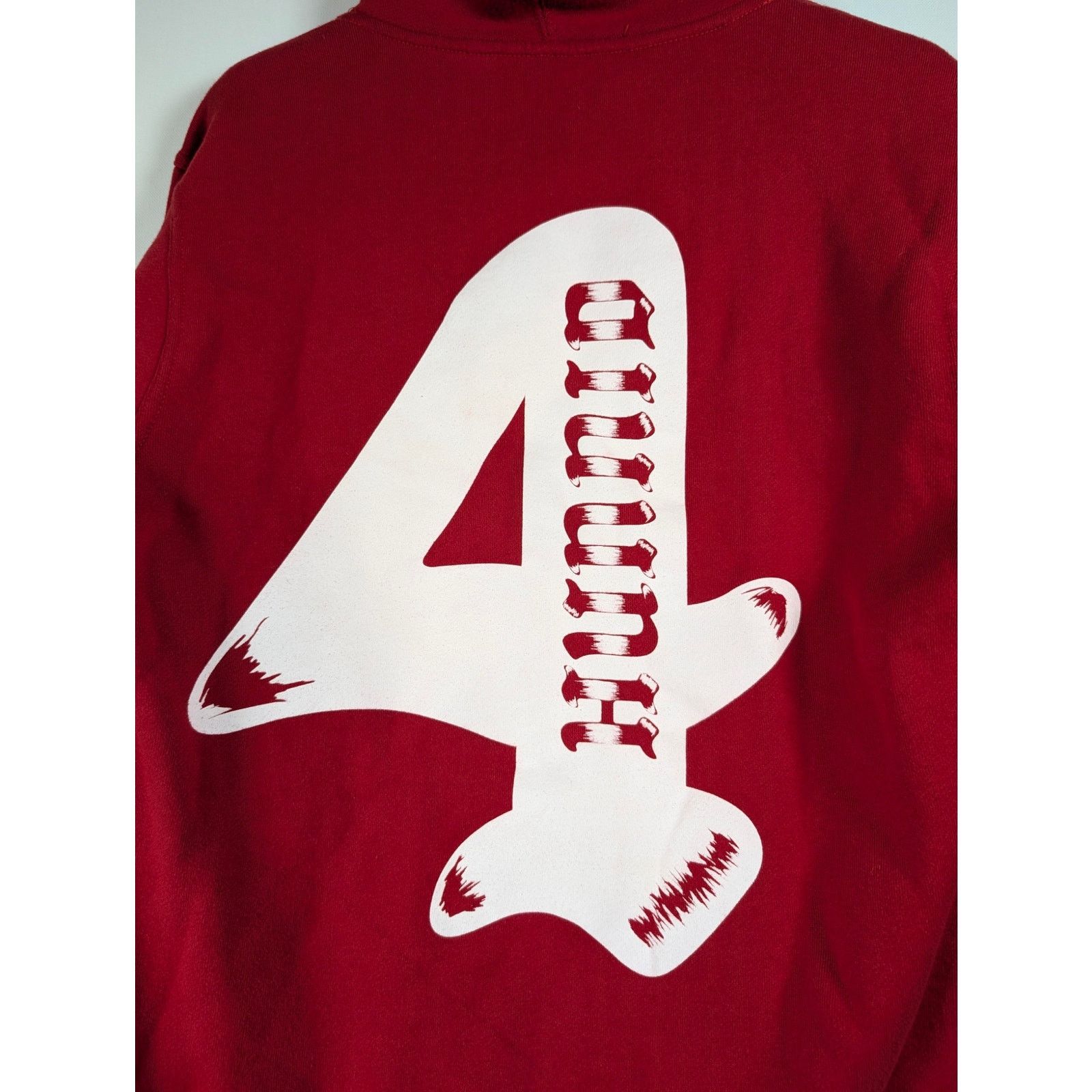 4HUNNID 4Hunnid Red Hoodie YG Graphic Pullover Size Small S USED Size US S / EU 44-46 / 1 - 5 Thumbnail