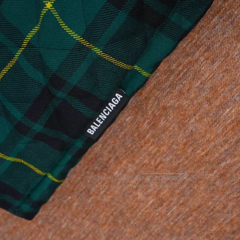 Balenciaga Balenciaga Plaid Cotton Jacket Shirt Size US S / EU 44-46 / 1 - 4 Thumbnail
