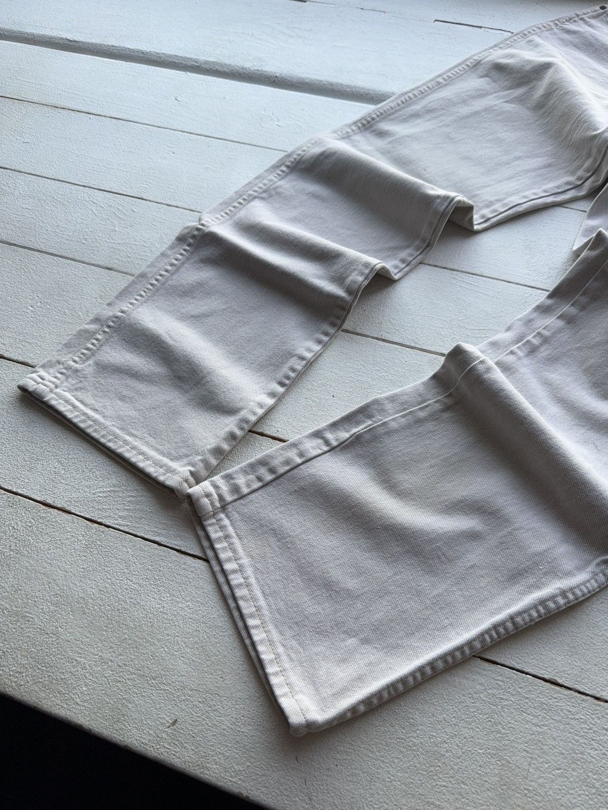 Wrangler Vintage 70s Wrangler UK-Made Off-White Western Cowboy Jeans Size US 30 / EU 46 - 2 Thumbnail