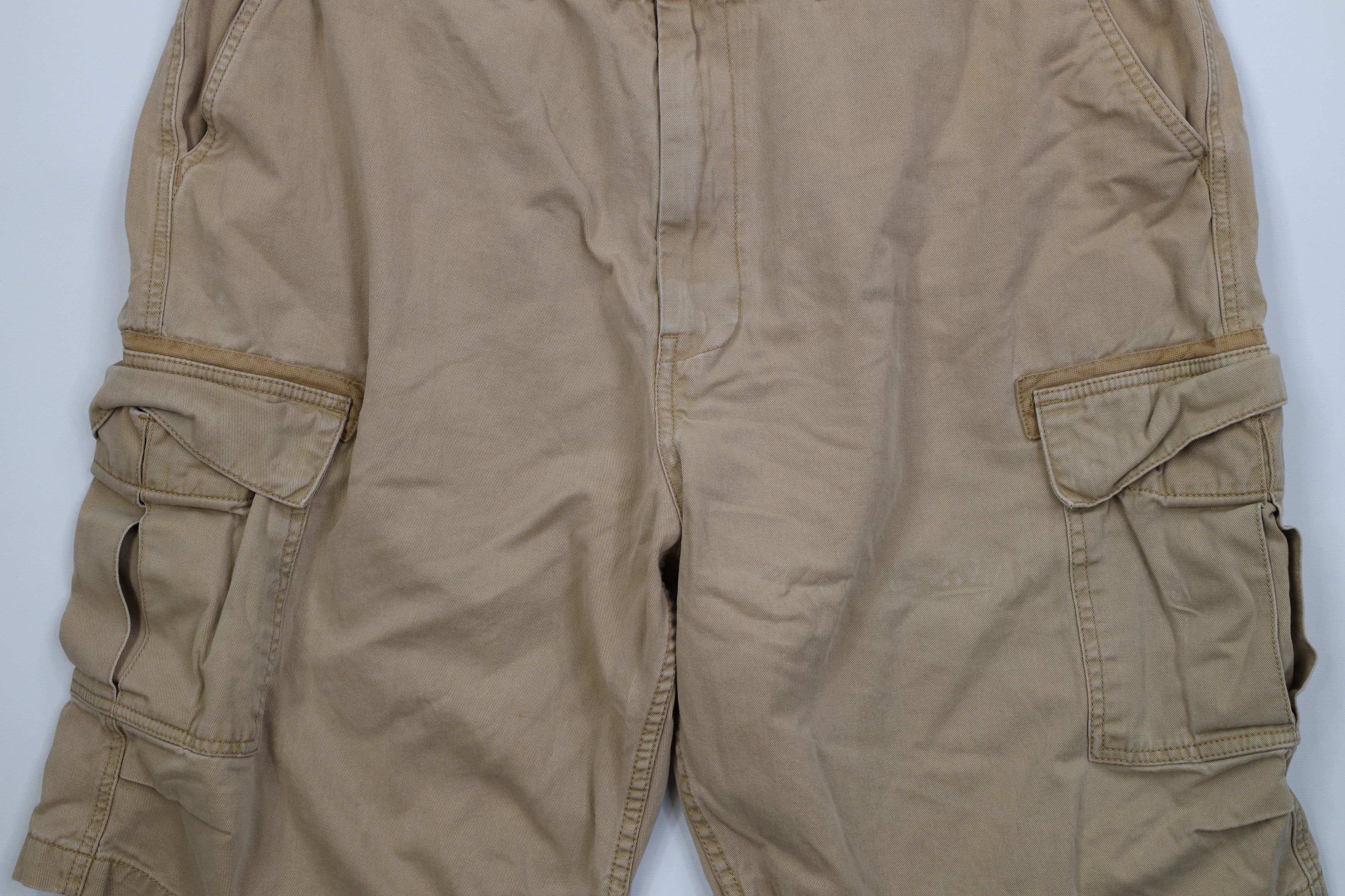 Levi's Vintage Y2K 2004 Levis Faded Baggy Cargo Shorts Brown Cotton Size US 44 / EU 60 - 3 Thumbnail