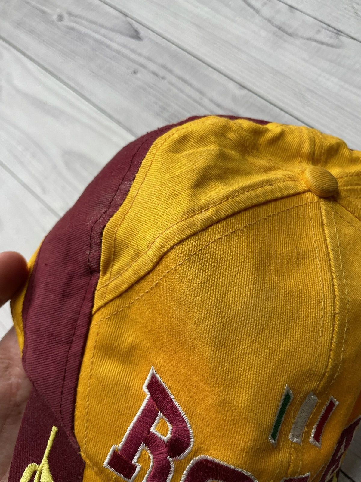 Vintage Vintage Soccer cap AS Roma big logo rare Size ONE SIZE - 4 Thumbnail