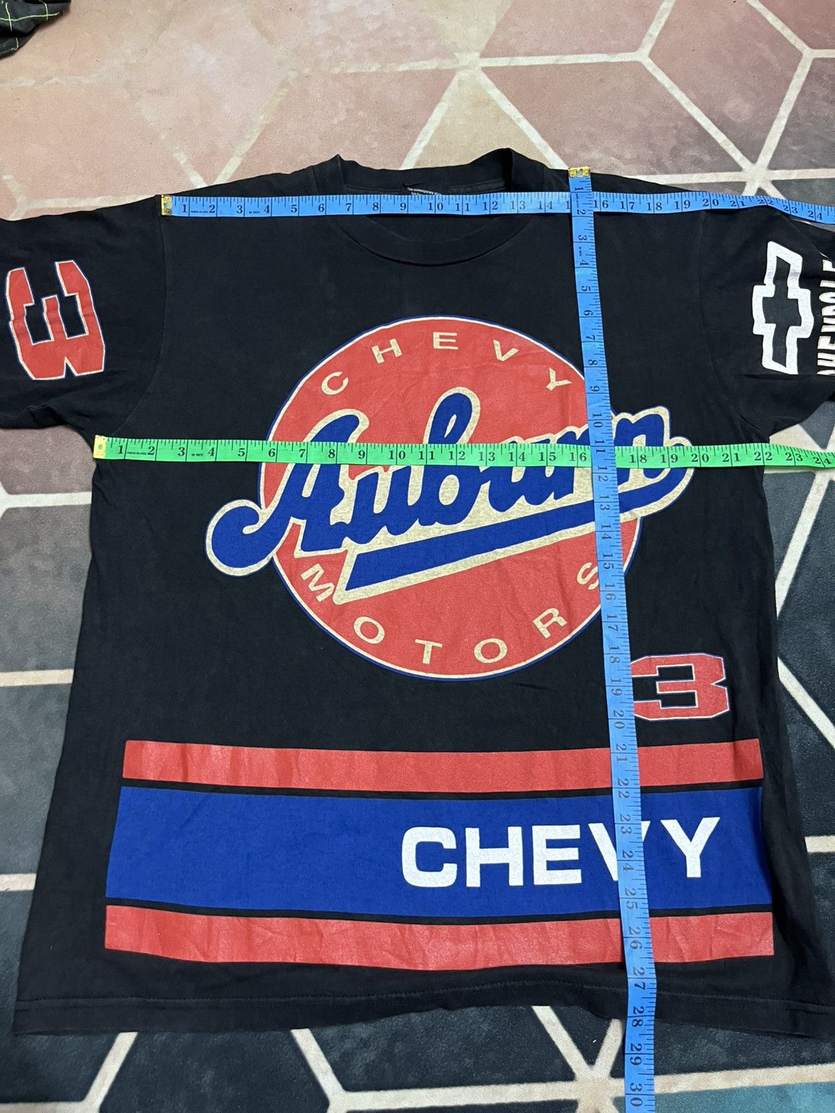 Rap Tees 💥RARE CHEVROLET AUBURN MOTORS Fullprinted T Shirts Size US L / EU 52-54 / 3 - 18 Thumbnail