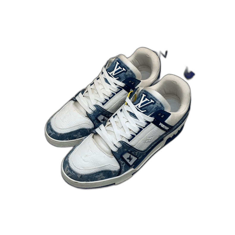 Louis Vuitton Lv Trainer White and Blue Sneakers for Sale-yf Size US 7.5 / EU 40-41 - 1 Thumbnail