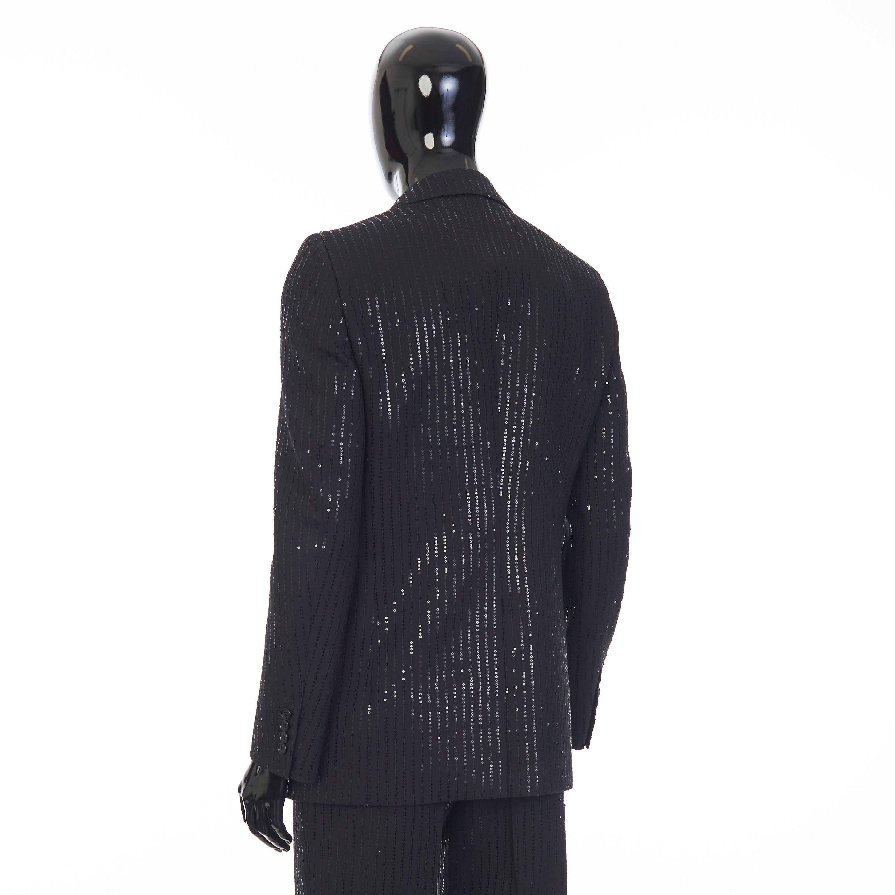 Celine Classic Jacket In Sequin Embroidered Wool Gabardine Size 40R - 4 Thumbnail