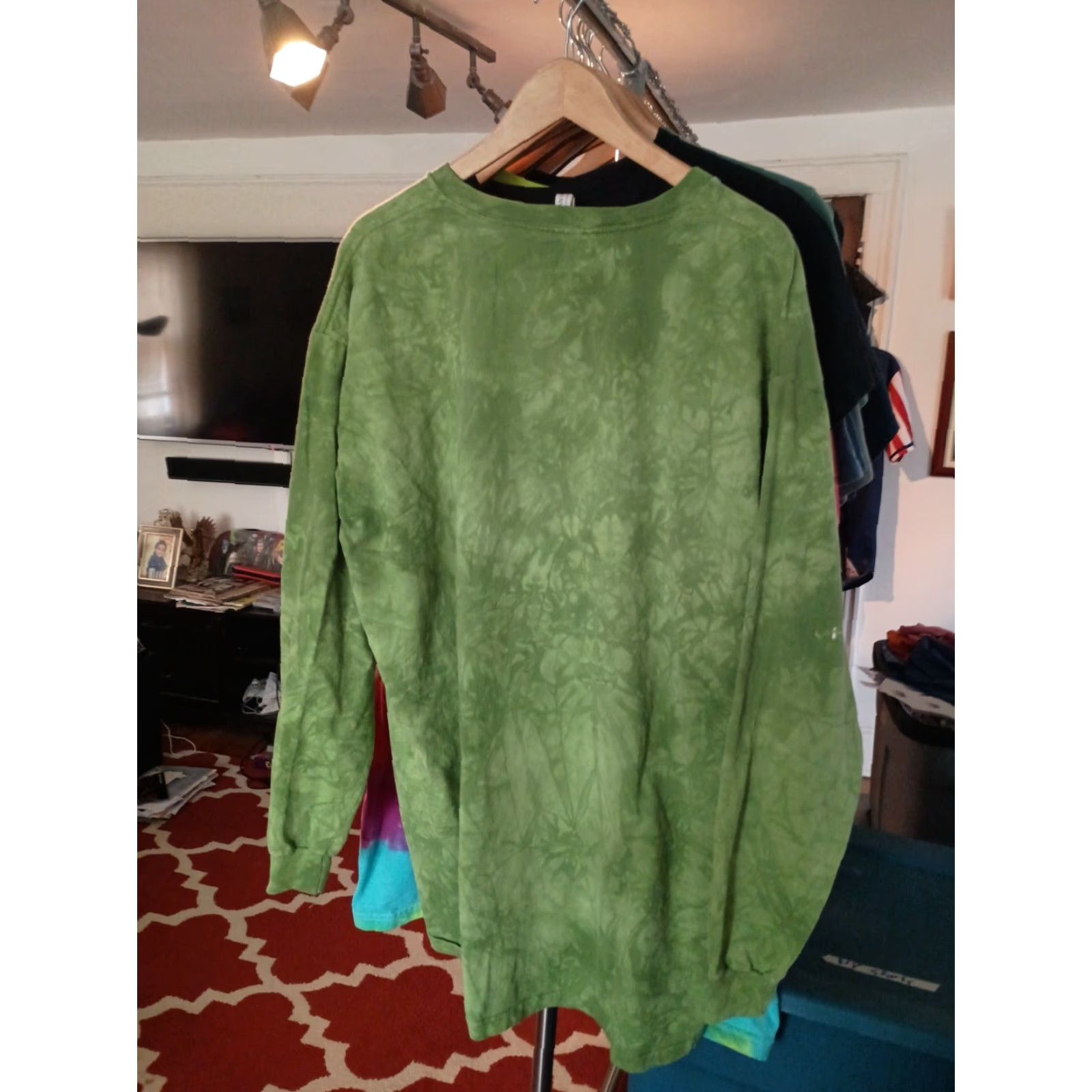 The Mountain VINTAGE The Mountain Peacock Long Sleeve T-Shirt 2XL Mens Green Nature 2013 Size US XXL / EU 58 / 5 - 4 Thumbnail