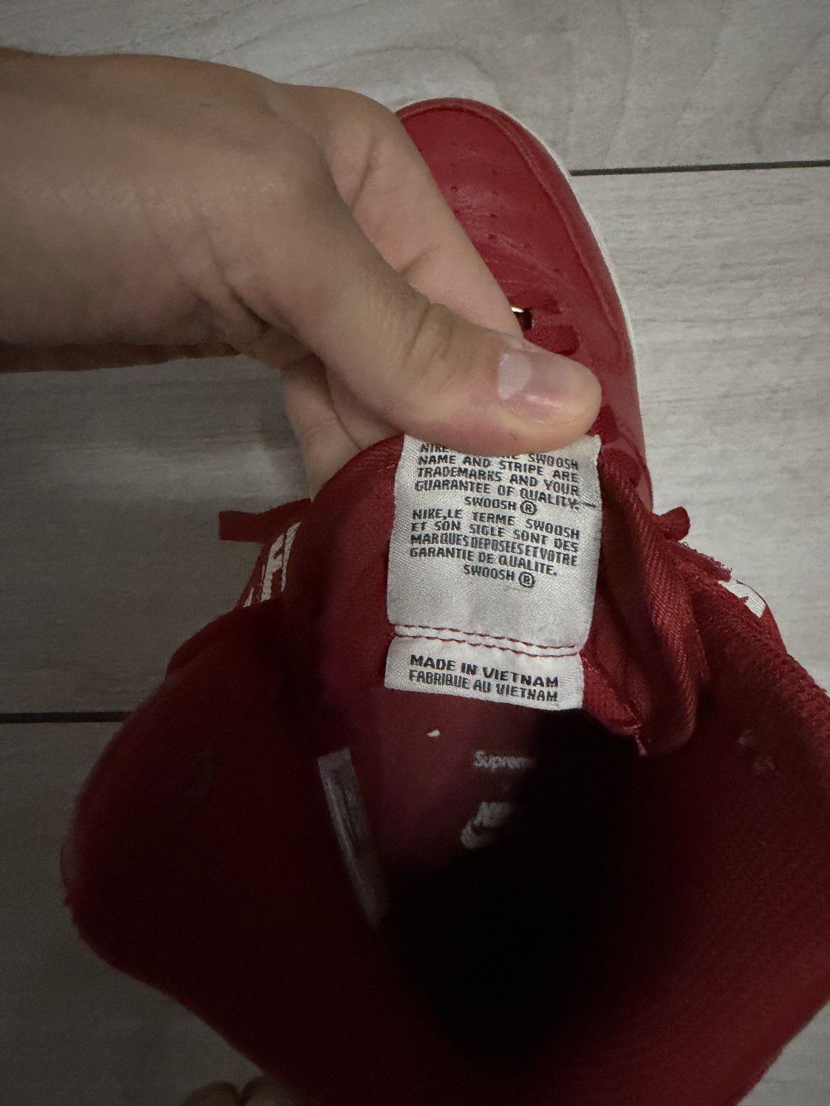 Nike × Supreme Nike Air Force 1 x Supreme Size US 9.5 / EU 42-43 - 2 Thumbnail