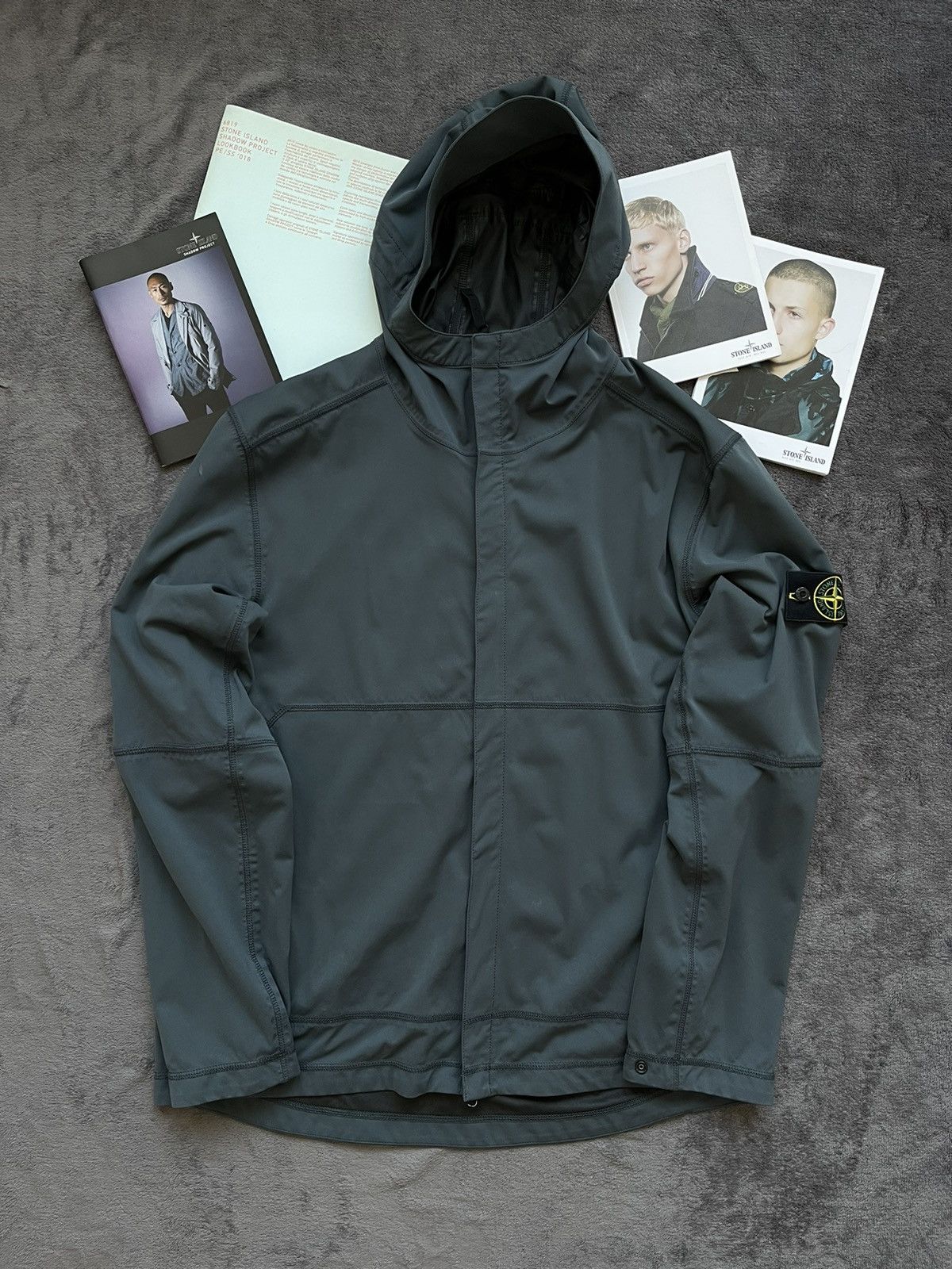 Stone Island STONE ISLAND LIGHT SOFT SHELL SI CHECK GRID MEMBRANA DRILL Grailed
