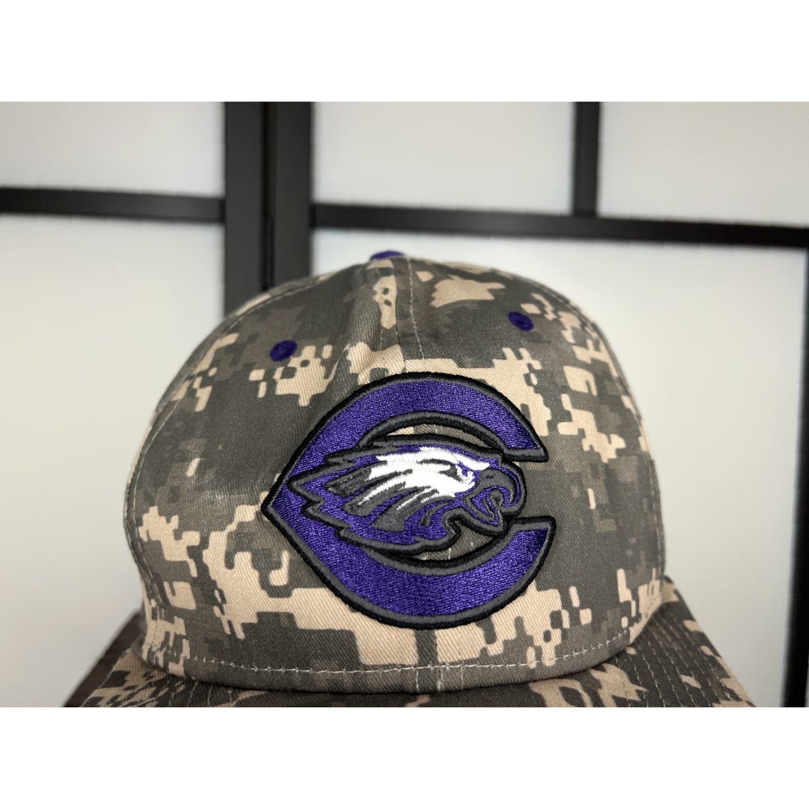 Nike Nike Crowley Eagles Hat Cap Fitted Adult 7 3/8 Gray Beige Cotton Twill Baseball Cap Men Logo Nike Shirt? Size ONE SIZE - 2 Thumbnail