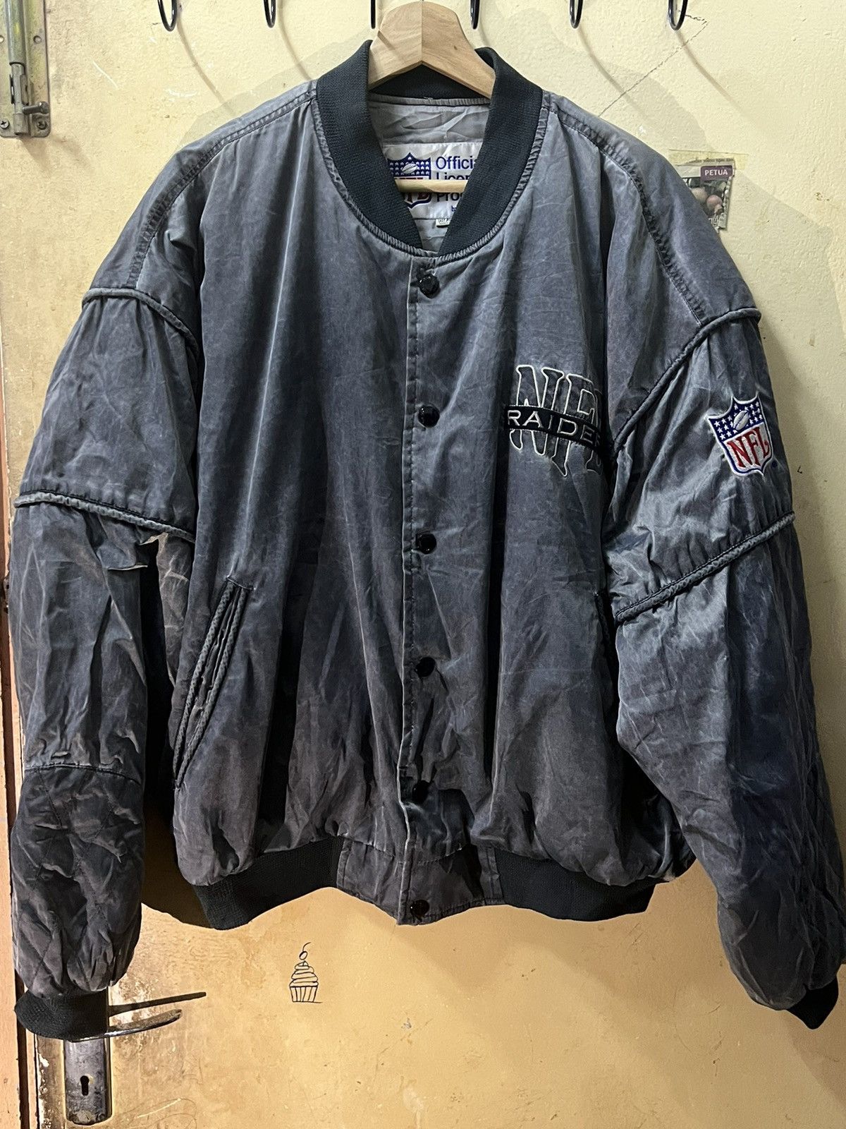 NFL NFL Raiders officials east point varsity snap button jackets Size US L / EU 52-54 / 3 - 2 Thumbnail