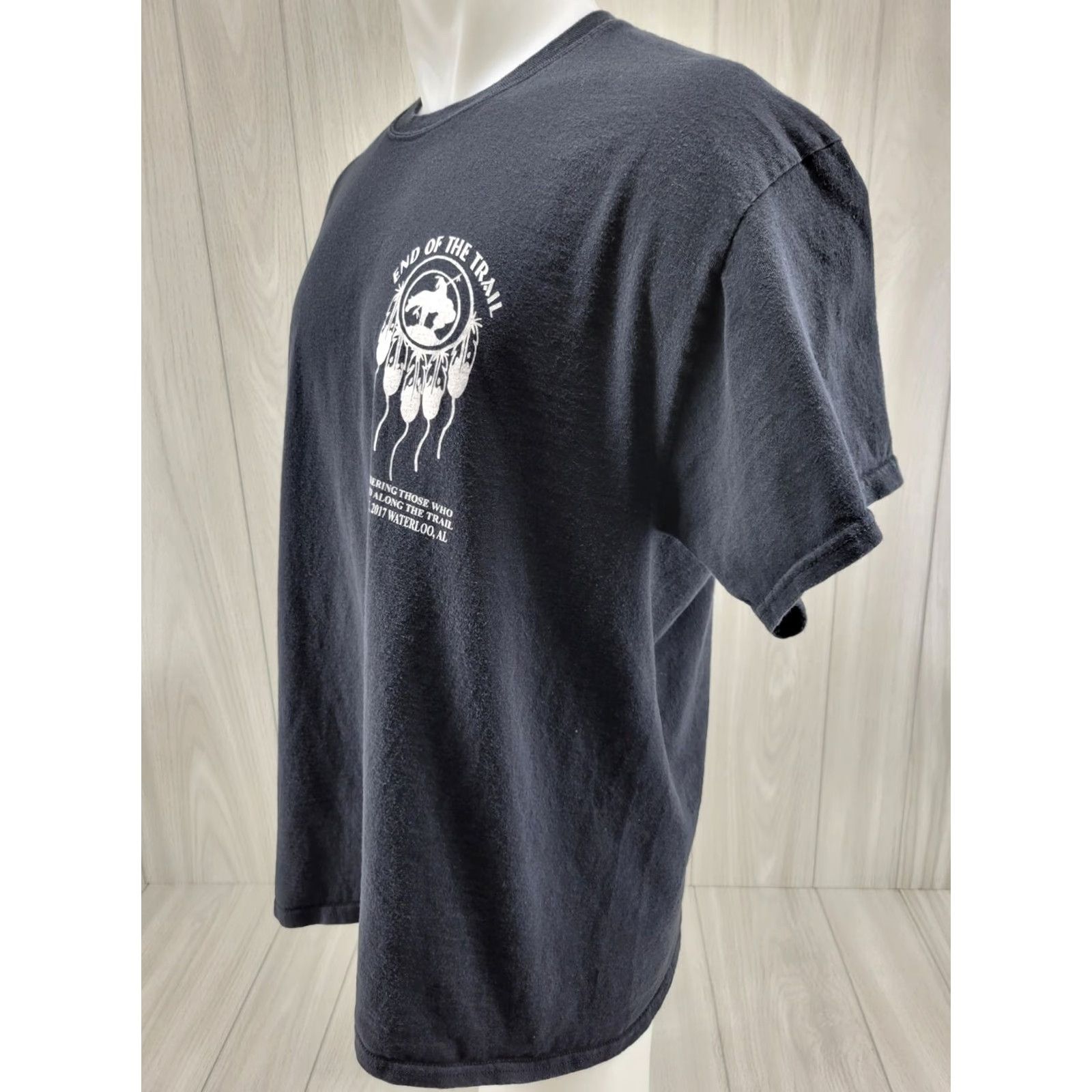 Gildan VINTAGE End of The Trail Waterloo AL Biker Rally 2017 Shirt XL Size US XL / EU 56 / 4 - 3 Thumbnail