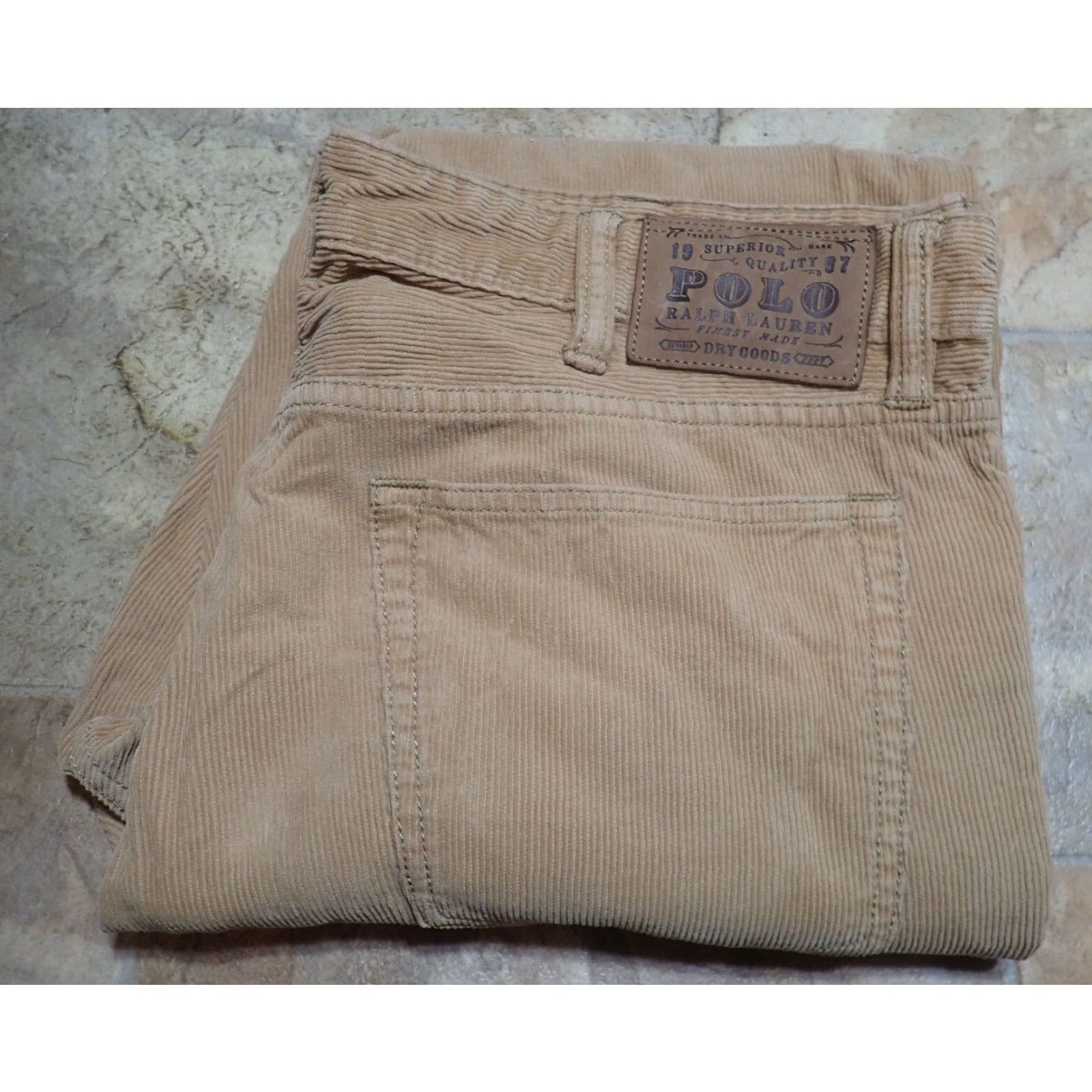 Polo Ralph Lauren VINTAGE Polo Ralph Lauren Men's Pants - Brown Corduroy Classic Fit 36x32 Fall/Winter Size US M / EU 48-50 / 2 - 3 Thumbnail