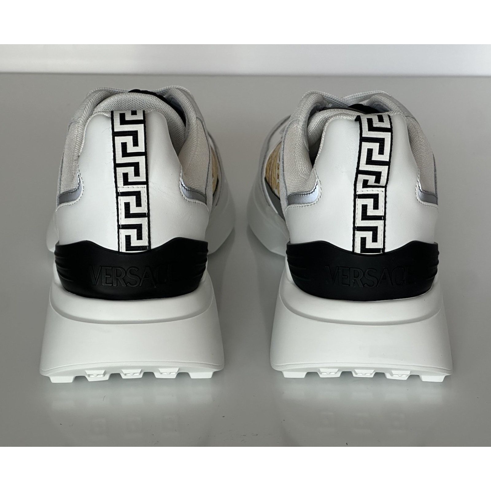 Versace Versace Medusa White/Black/Gold Sneakers 9 US (42 ) 1011942 Size US 9 / EU 42 - 13 Thumbnail