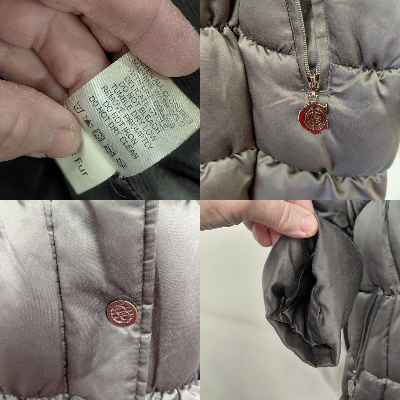 Coogi **VINTAGE COOGI Women's Size 2X Brownish Black Puffer Coat** User: **Vintage COOGI Women's Size 2X Brownish Black Puffer Jacket** Size XXL / US 16-18 / IT 52-54 - 11 Thumbnail