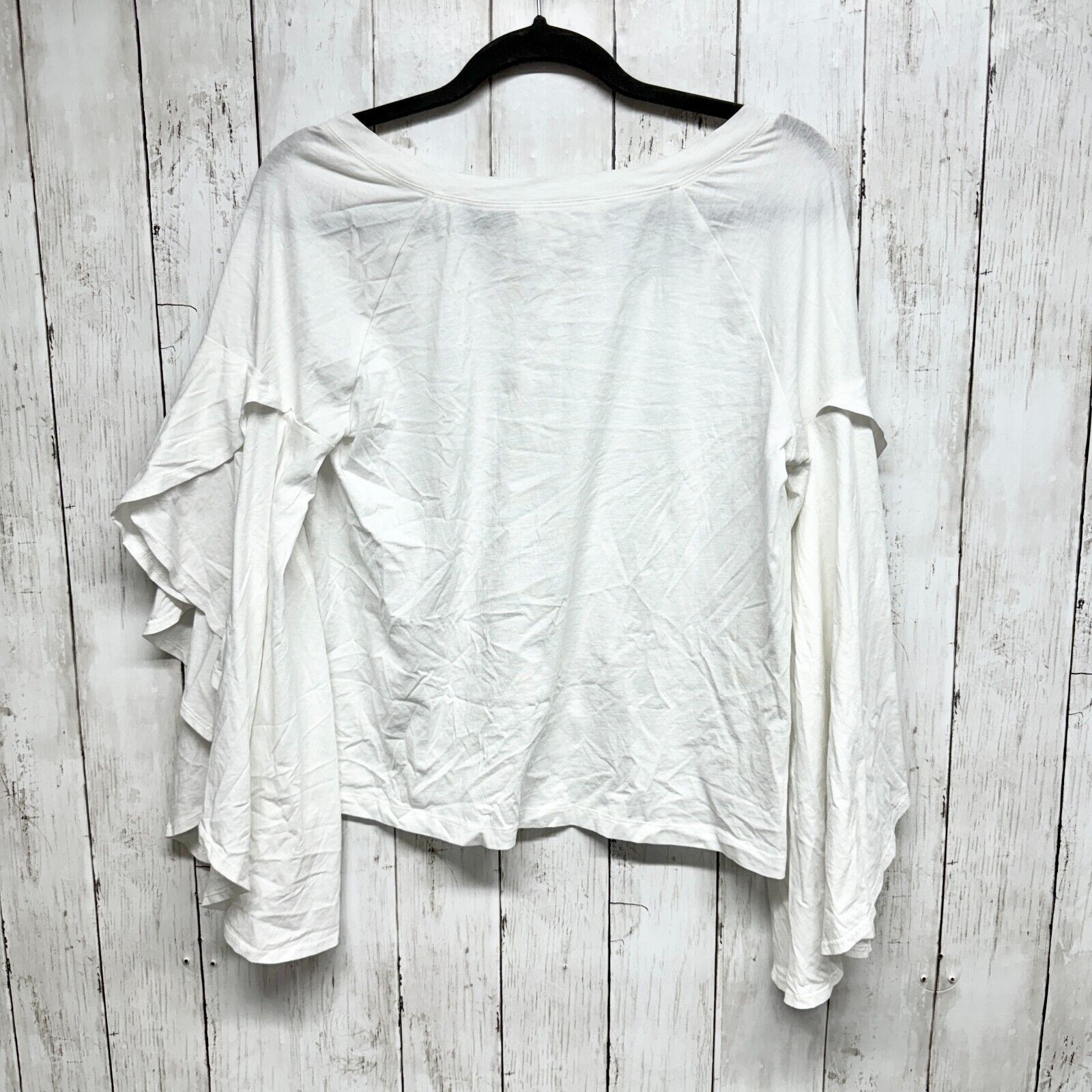 Robert Rodriguez Robert Rodriguez Top L White Butterfly Sleeve White Blouse Size L / US 10 / IT 46 - 4 Thumbnail