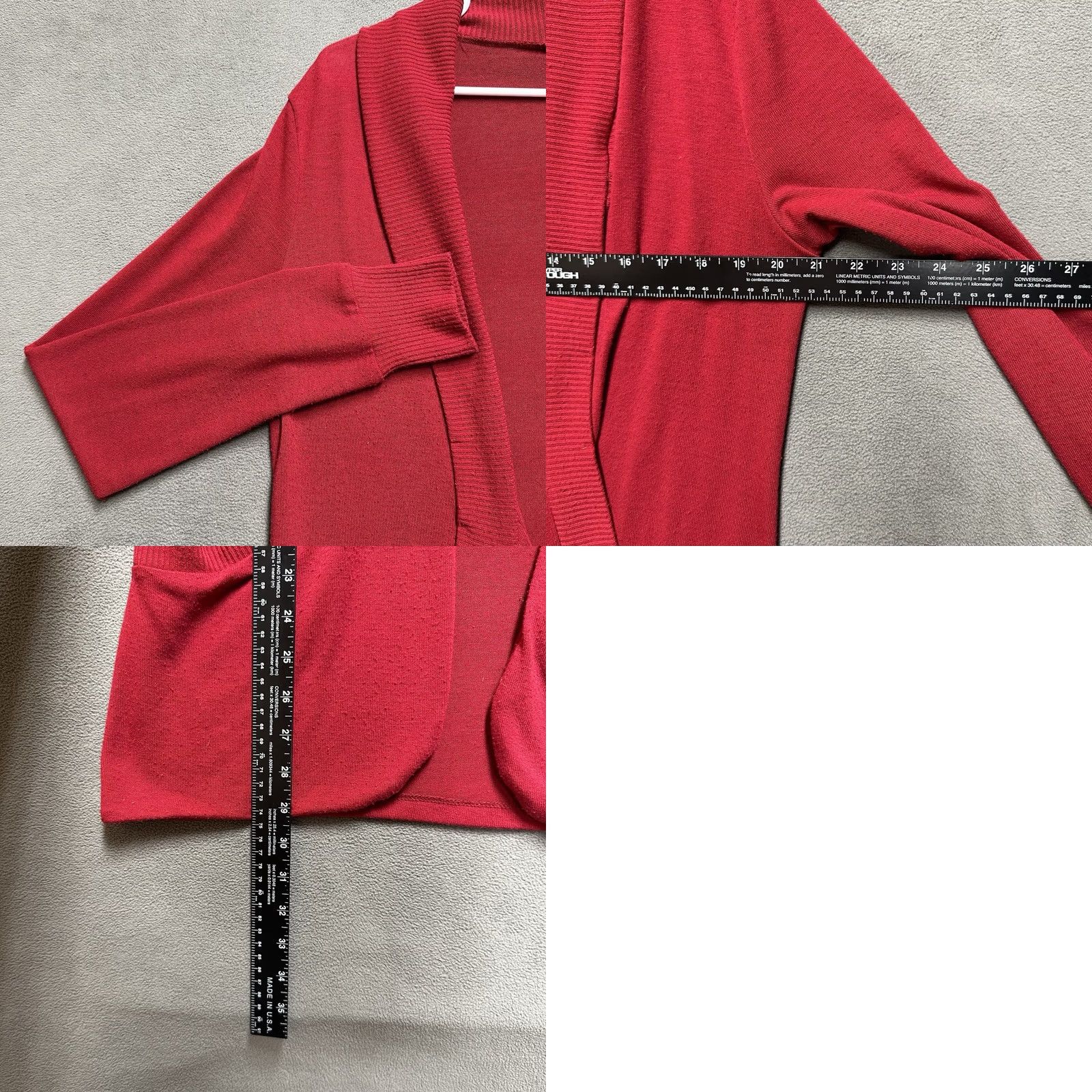 Urban Outfitters Vintage Urban Outfitters Cardigan Sweater Womens Medium Red Open Front Pockets USA Size M / US 6-8 / IT 42-44 - 8 Thumbnail