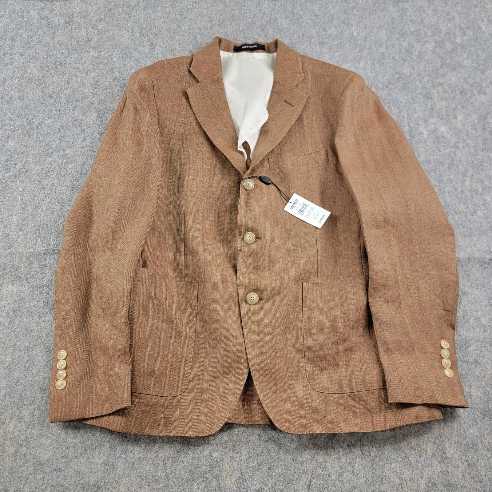 Todd Snyder Birdwell x Todd Snyder Linen Traveler Blazer size 40S Tan Size 40S - 1 Thumbnail