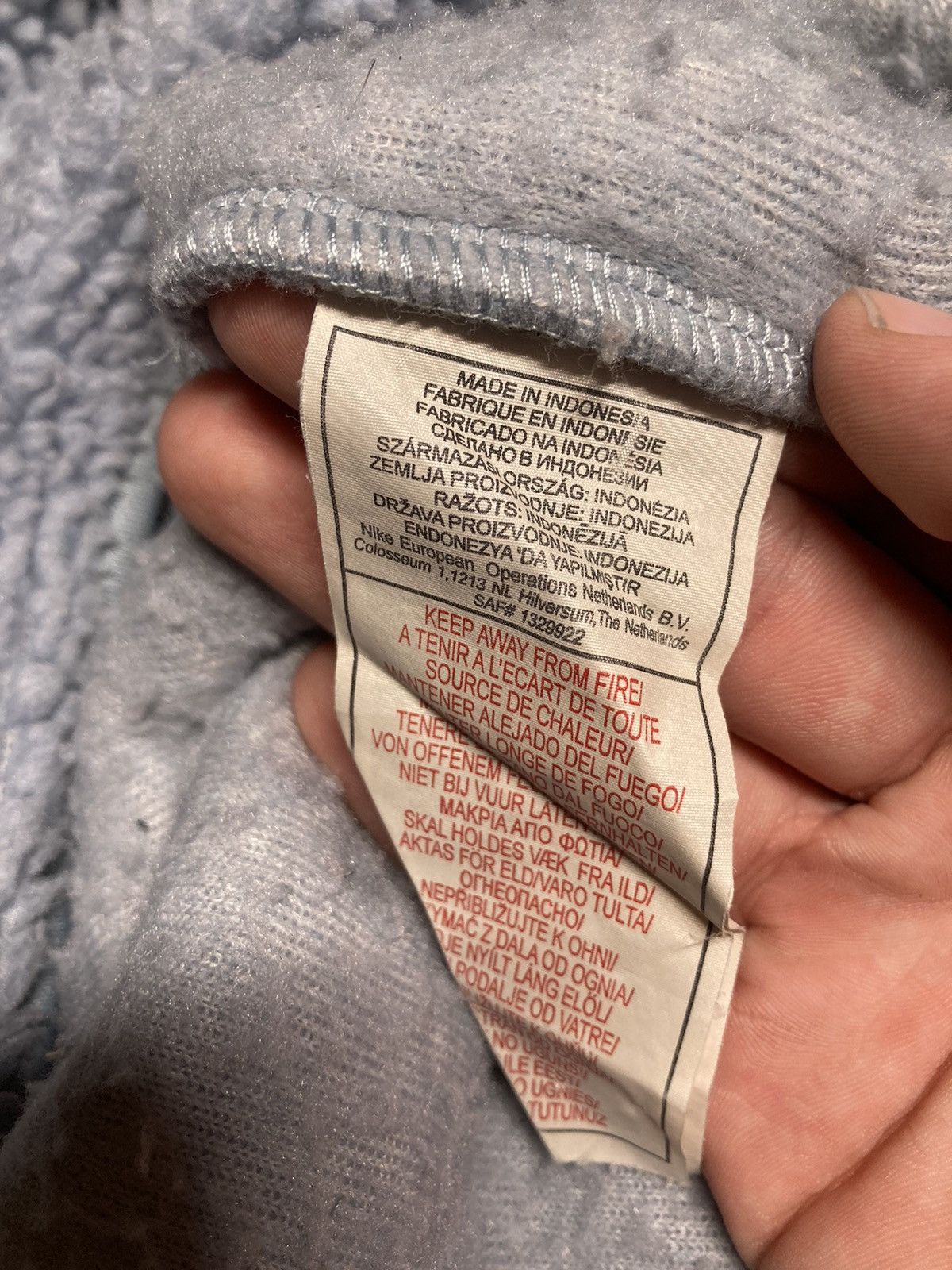 Nike × Vintage ⛩️Nike 1/3zip custom sherpa fleece vintage y2k biglogo blue Size US L / EU 52-54 / 3 - 9 Thumbnail