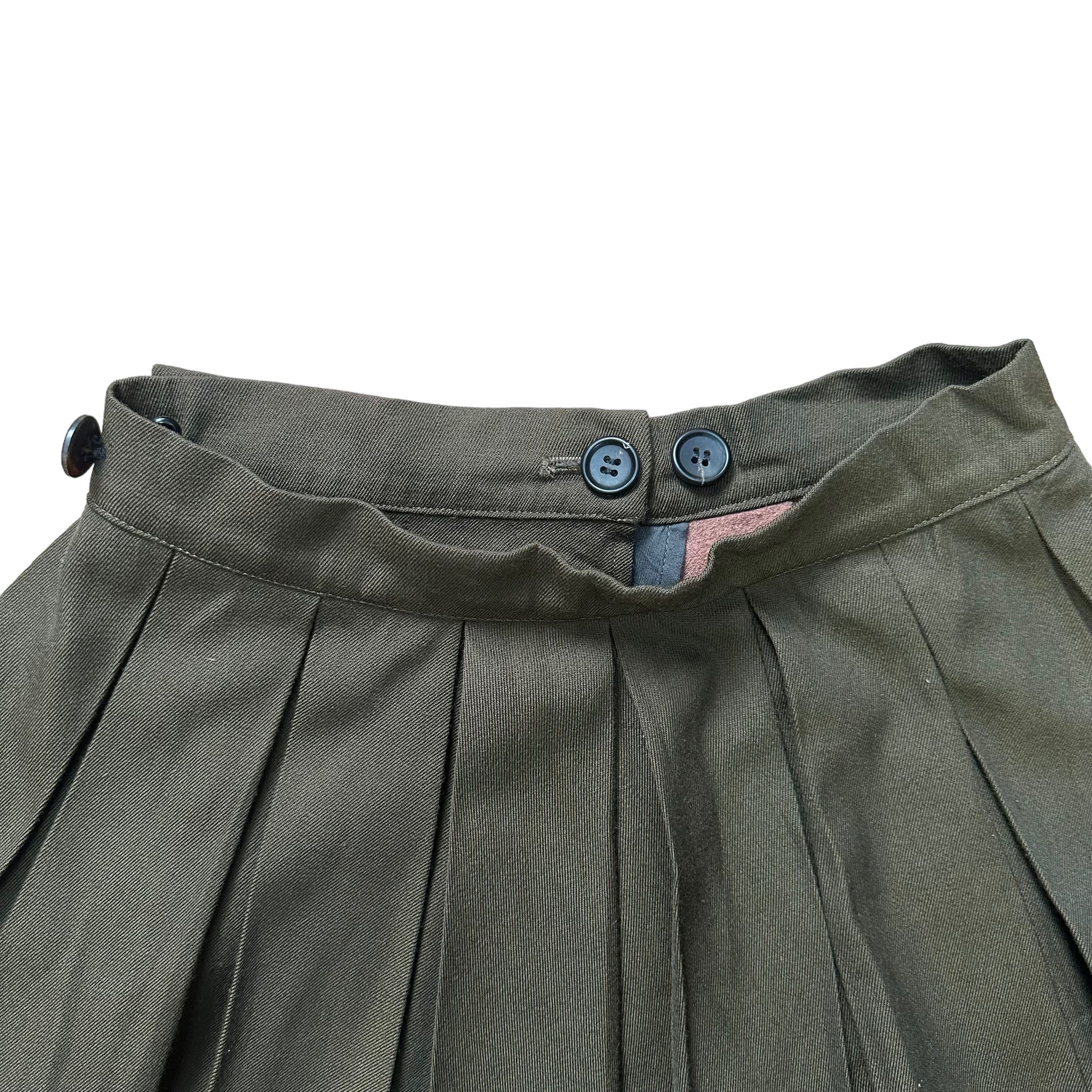 Yohji Yamamoto RARE!! YOHJI YAMAMOTO HYBRID LEATHER SKIRT #8234-213 Size 25" / US 0 / IT 36 - 9 Thumbnail