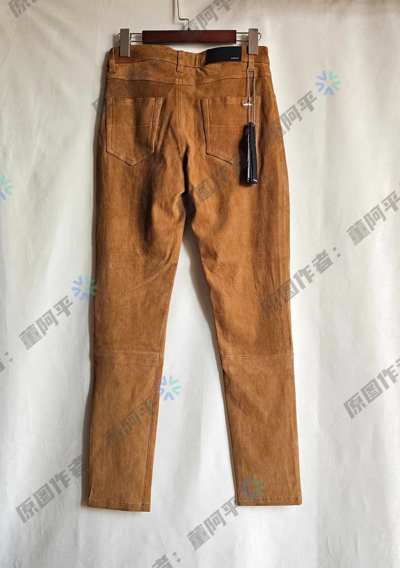 Amiri Brand New AMIRI Women's 5-Pocket Suede Leather Pants. Q4 Size 34" / US 12 / IT 48 - 5 Thumbnail