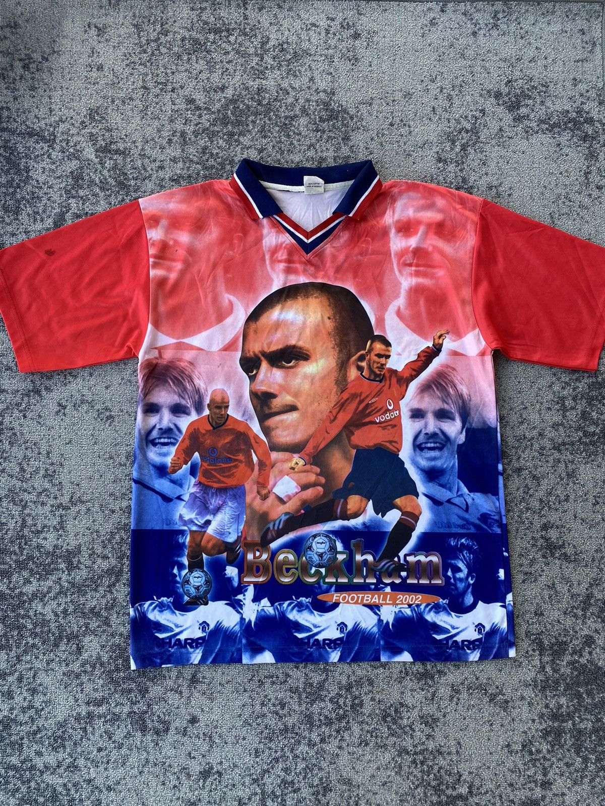 Vintage Vintage Art of Football David Beckham Manchester United Size US XL / EU 56 / 4 - 1 Thumbnail