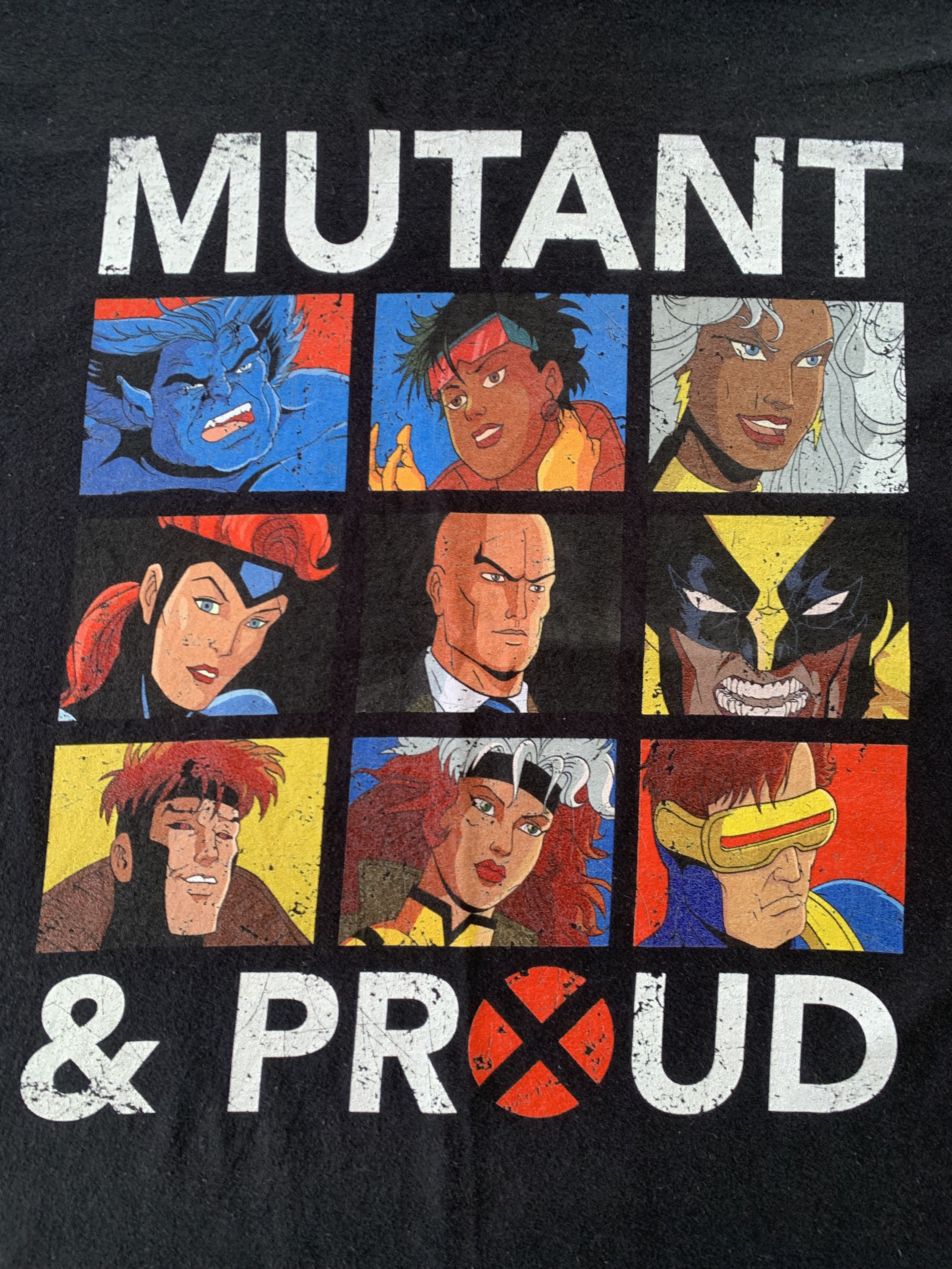 Anime × Marvel Comics Marvel Mutant & Proud Print T-Shirt Size US XL / EU 56 / 4 - 5 Thumbnail