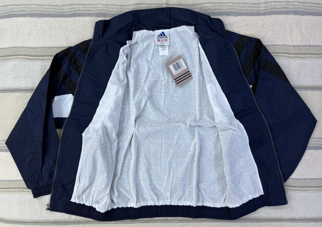 Adidas Vintage 1990s Adidas Santiago Warmup Tracksuit Navy Size S Size US S / EU 44-46 / 1 - 6 Thumbnail