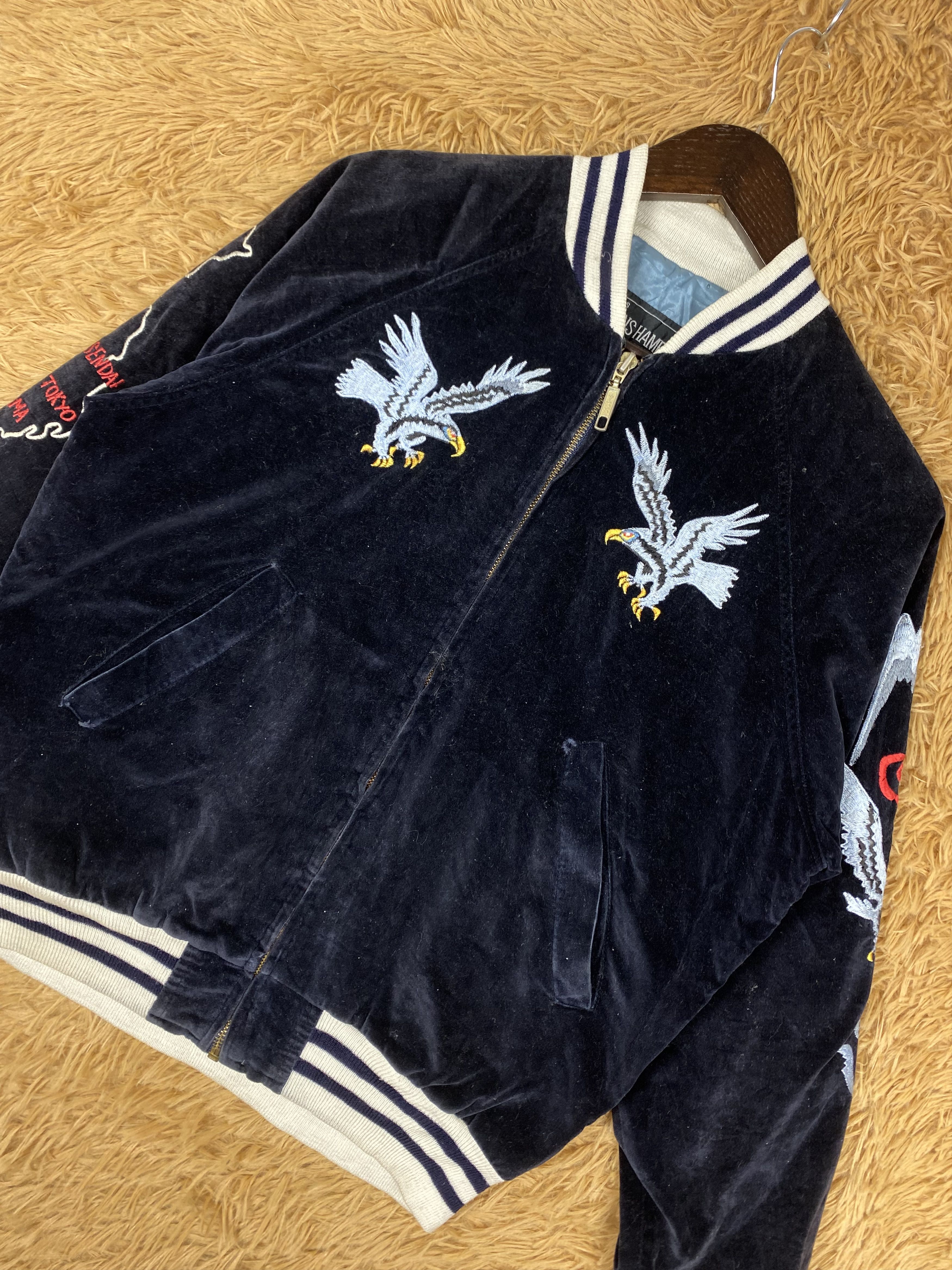 Japanese Brand Vintage Johns Hamer Sukajan Eagle Varsity Jacket DJ1044 Size US S / EU 44-46 / 1 - 3 Thumbnail