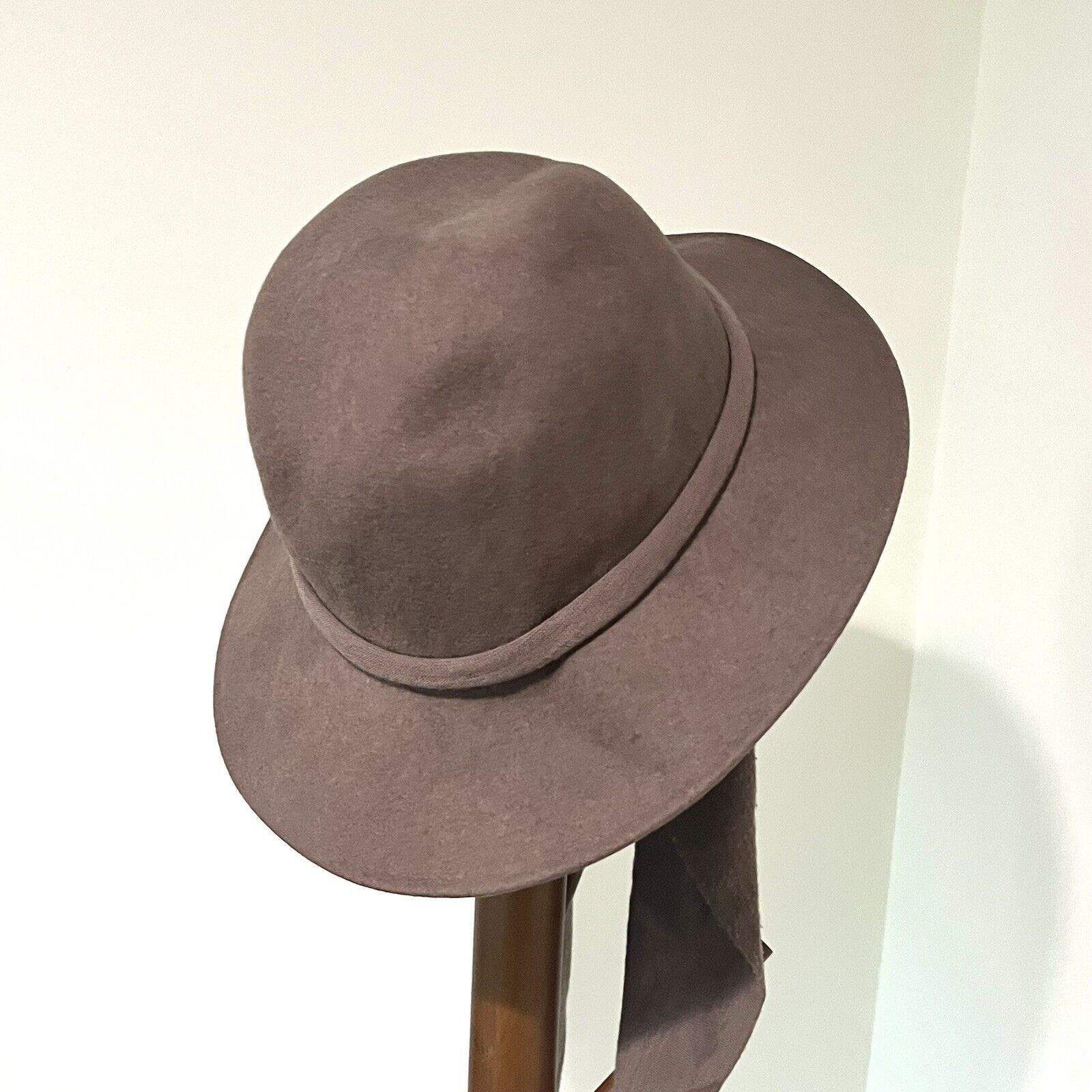 Other Geo W Bollman Co Doeskin Felt Wool Womens Hat Attached Scarf Size ONE SIZE - 7 Thumbnail