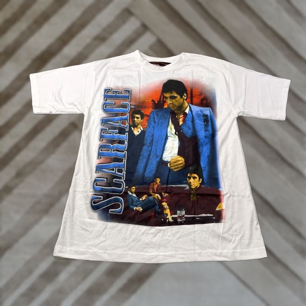 Marino Morwood Marino Morwood Scarface Tony Montana T Shirt White Mens Medium White Graphic Print Crew Neck Short Sleeve T-Shirt Size US M / EU 48-50 / 2 - 1 Thumbnail
